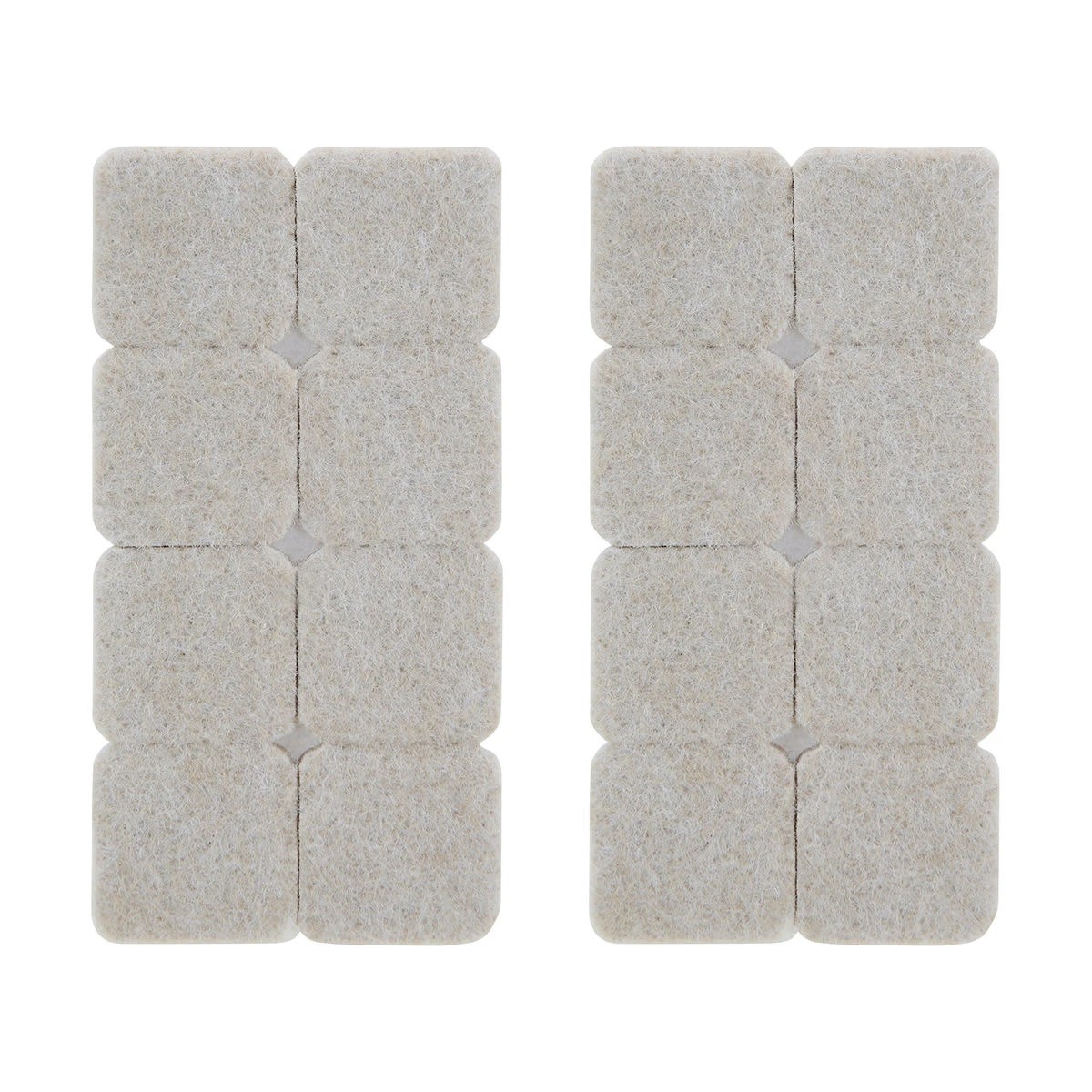 1 16 Pack Square Felt Surface Protectors - 25mm, 1 of 2
