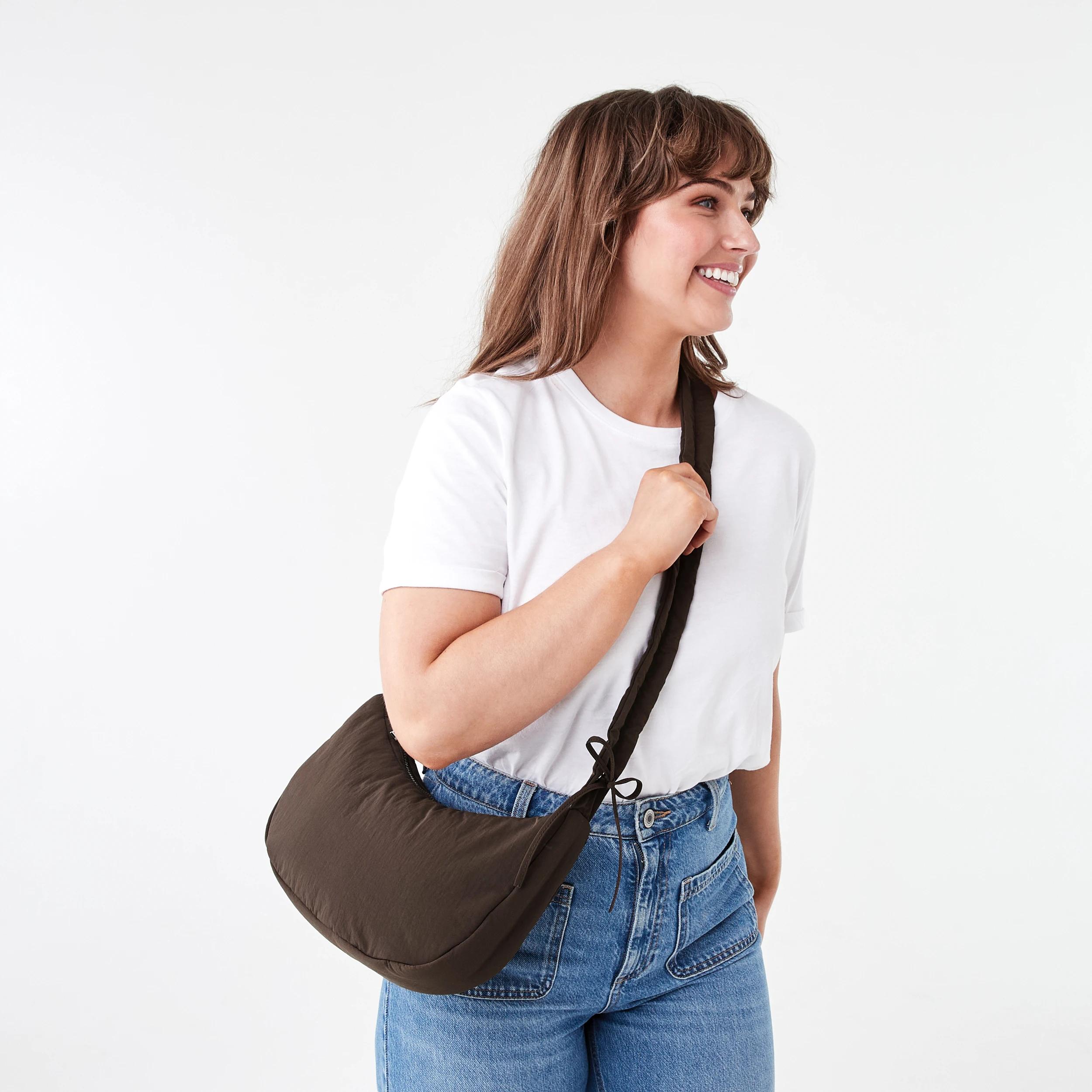 6 Urban Crescent Crossbody Bag Melt Brown, 6 of 6