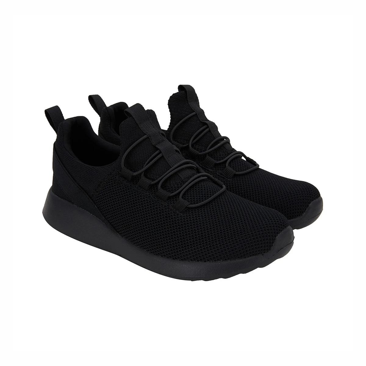 2 Comfort Sneakers with Elastic Laces BLACK, 2 of 5