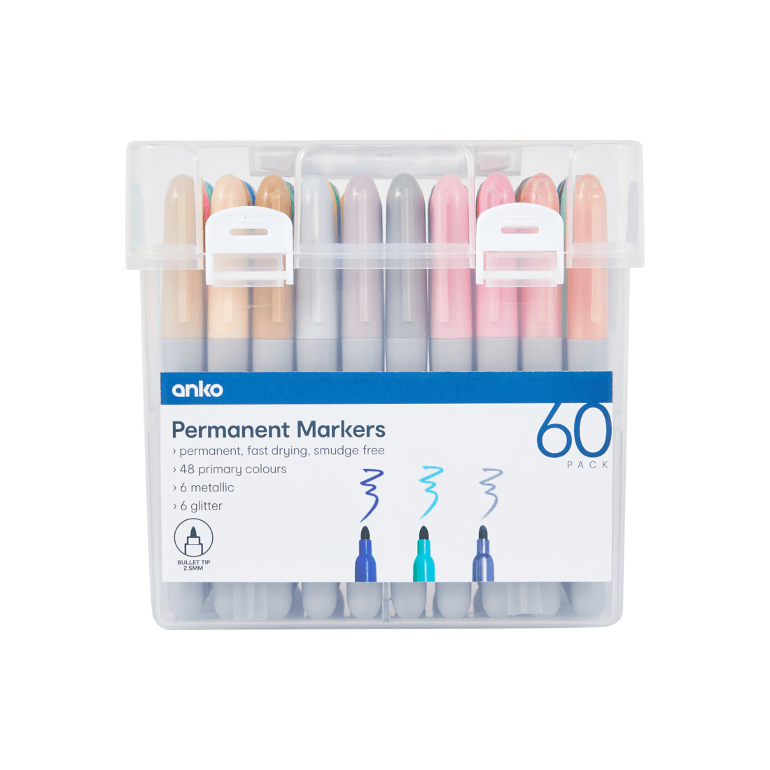 1 60 Pack Permanent Markers, 1 of 8