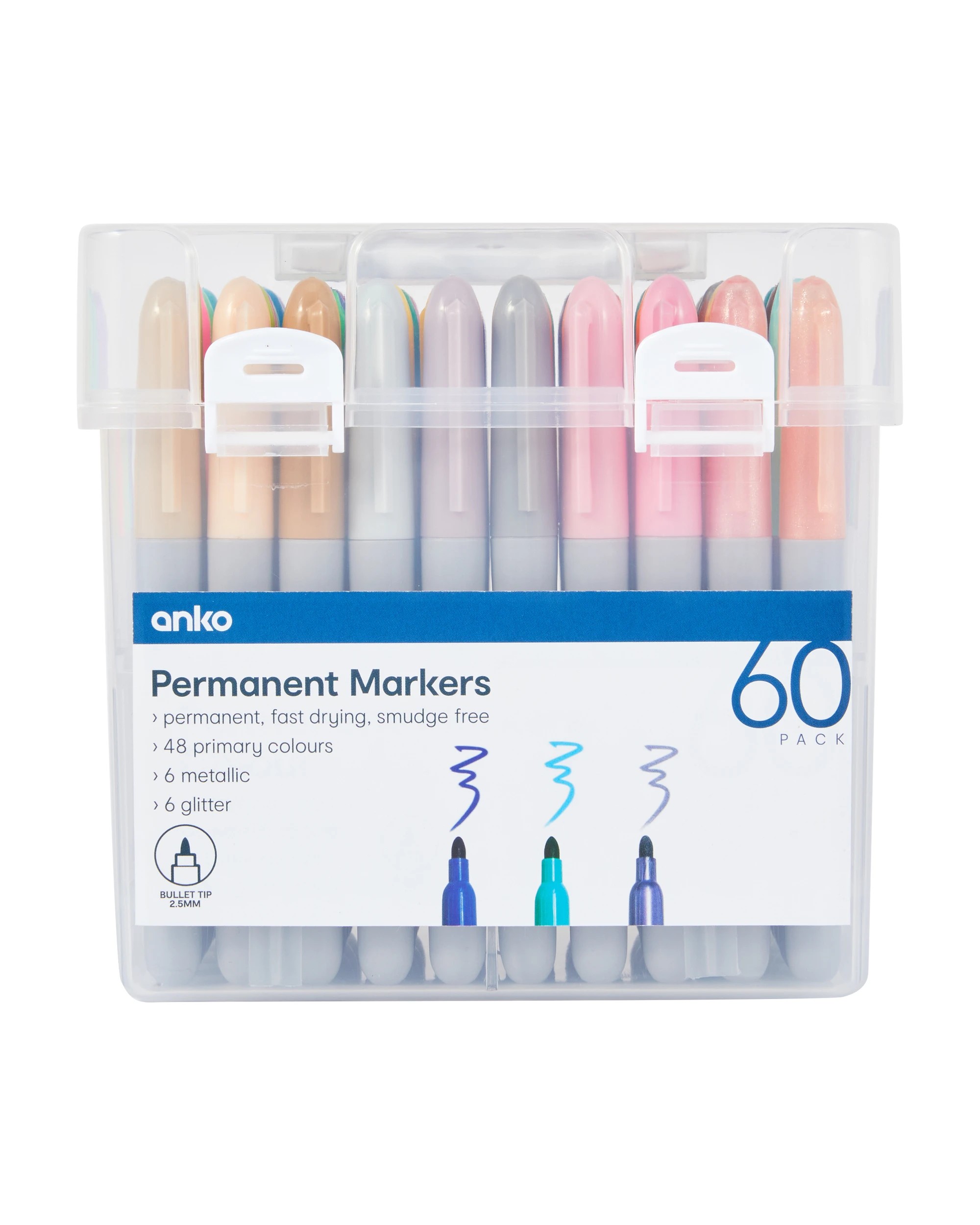 1 60 Pack Permanent Markers, 1 of 8