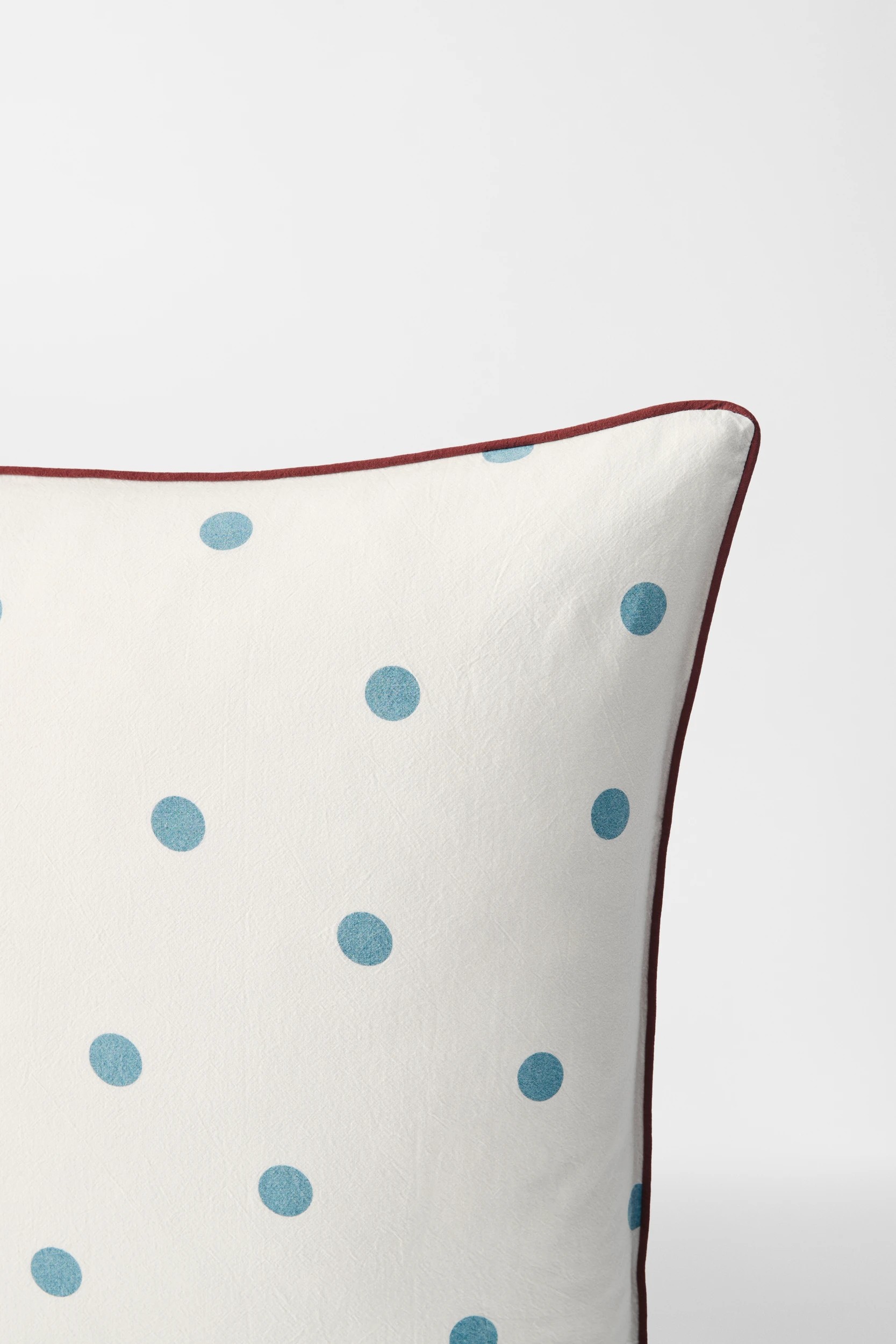 4 Arlo Polka Dot Stonewash Cotton European Pillowcase - One Size - Blue, 4 of 5
