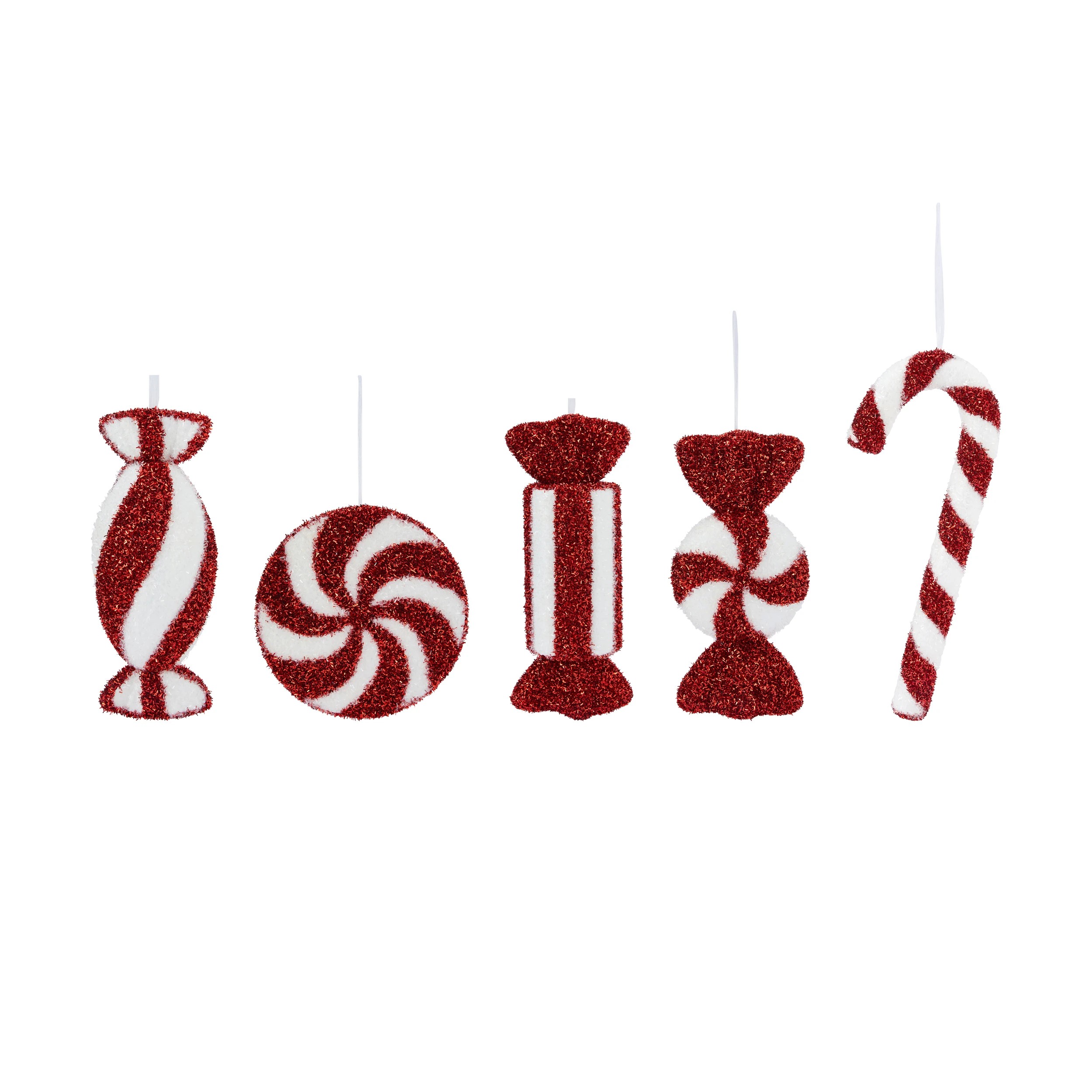 1 Large Tinsel Sweet Decoration - Assorted, 1 of 8