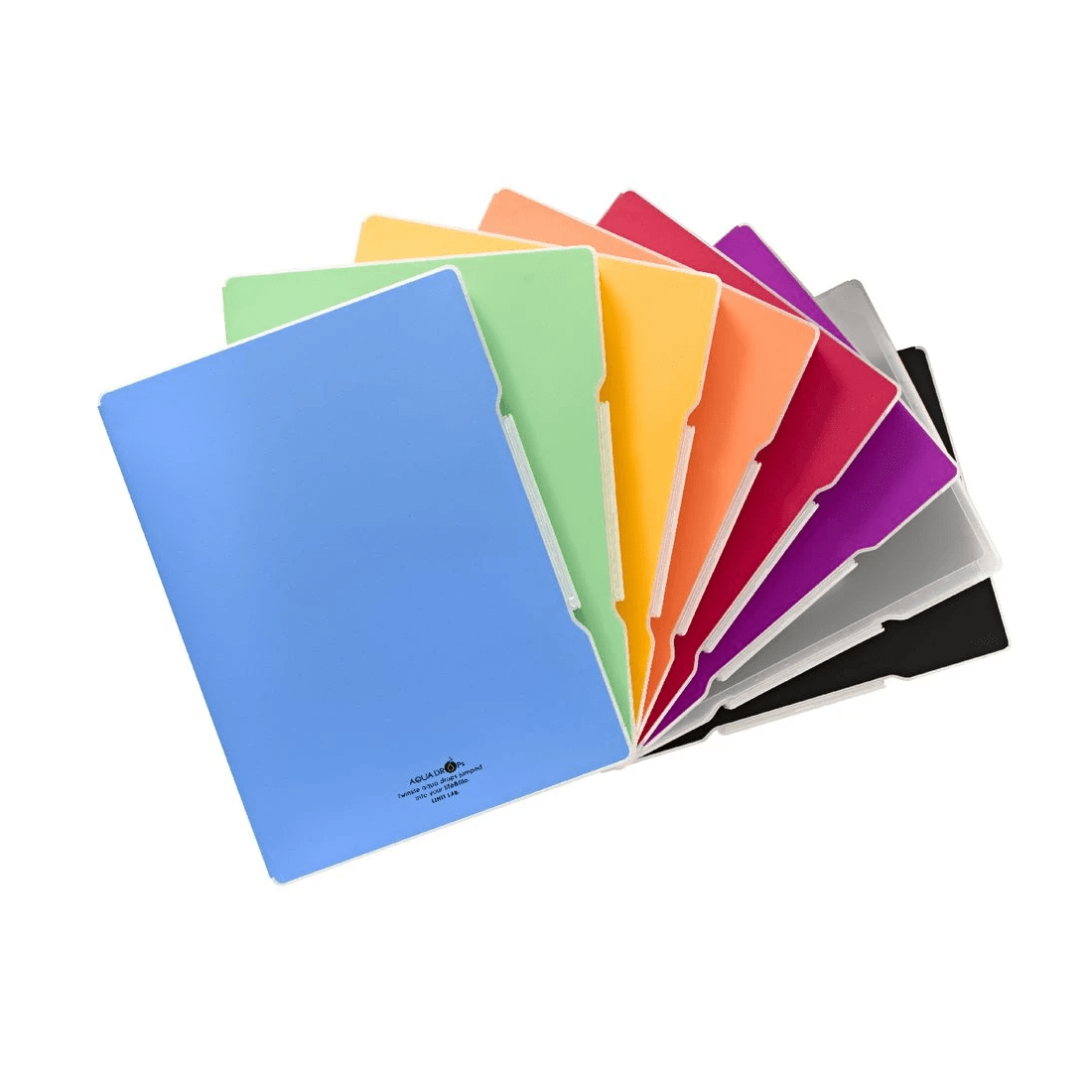 4 Aqua Drops Slim Document Case A4 Clear, 4 of 4