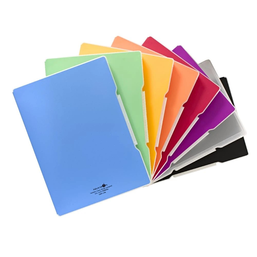 4 Aqua Drops Slim Document Case A4 Clear, 4 of 4