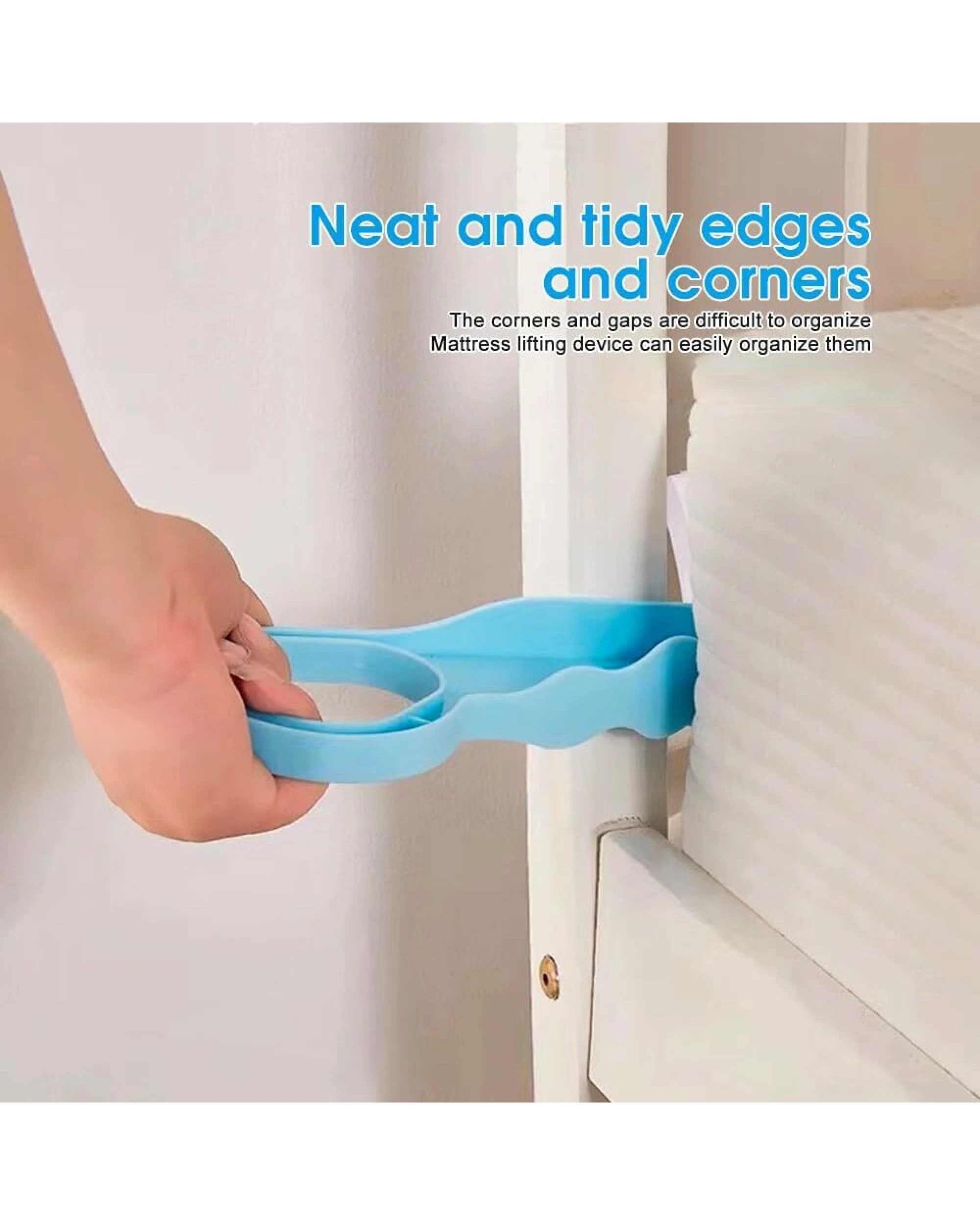 4 BR Home Large Wedge Mattress Lifter Tool for Easy Bed Making, 4 of 7