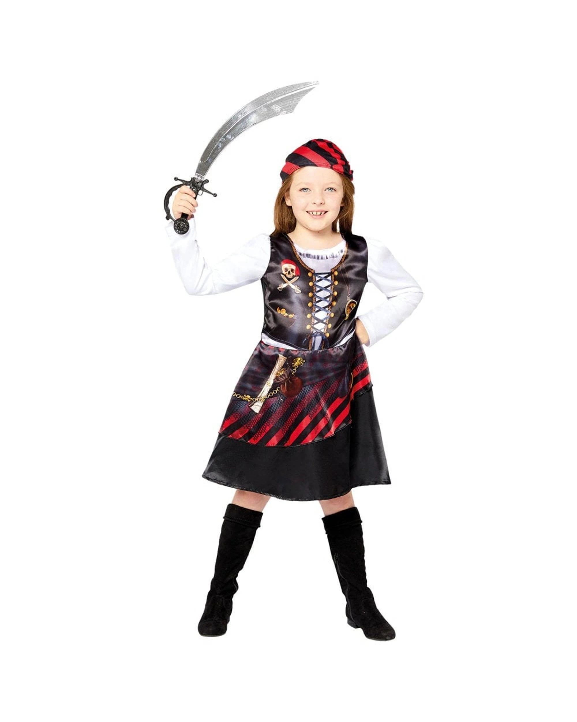 2 Sustainable Pirate Girl Kids Costume Size 3-4 Years, 2 of 3