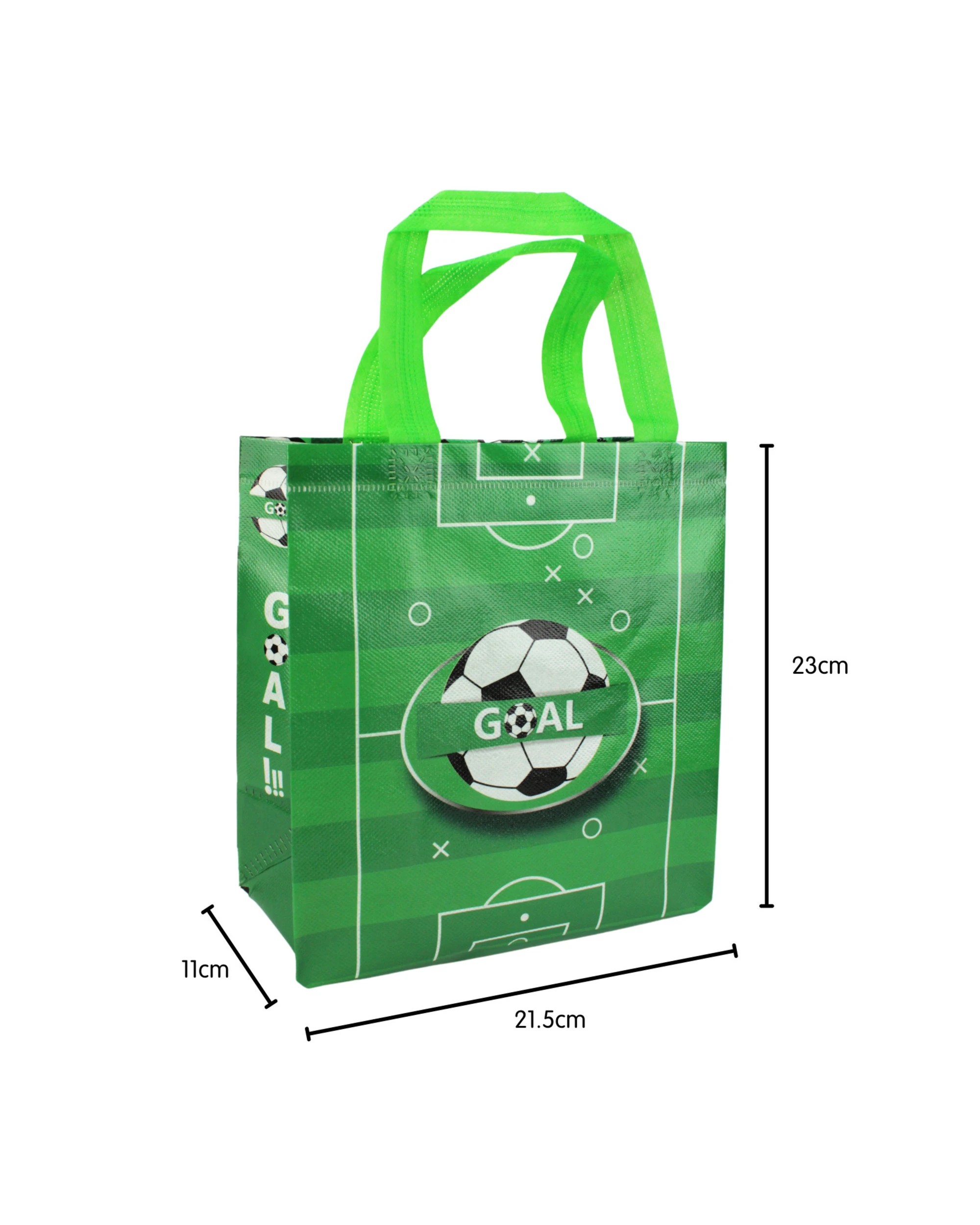 2 Party Maker Soccer Party Tote Bags Pack of 12 - Green, 2 of 3