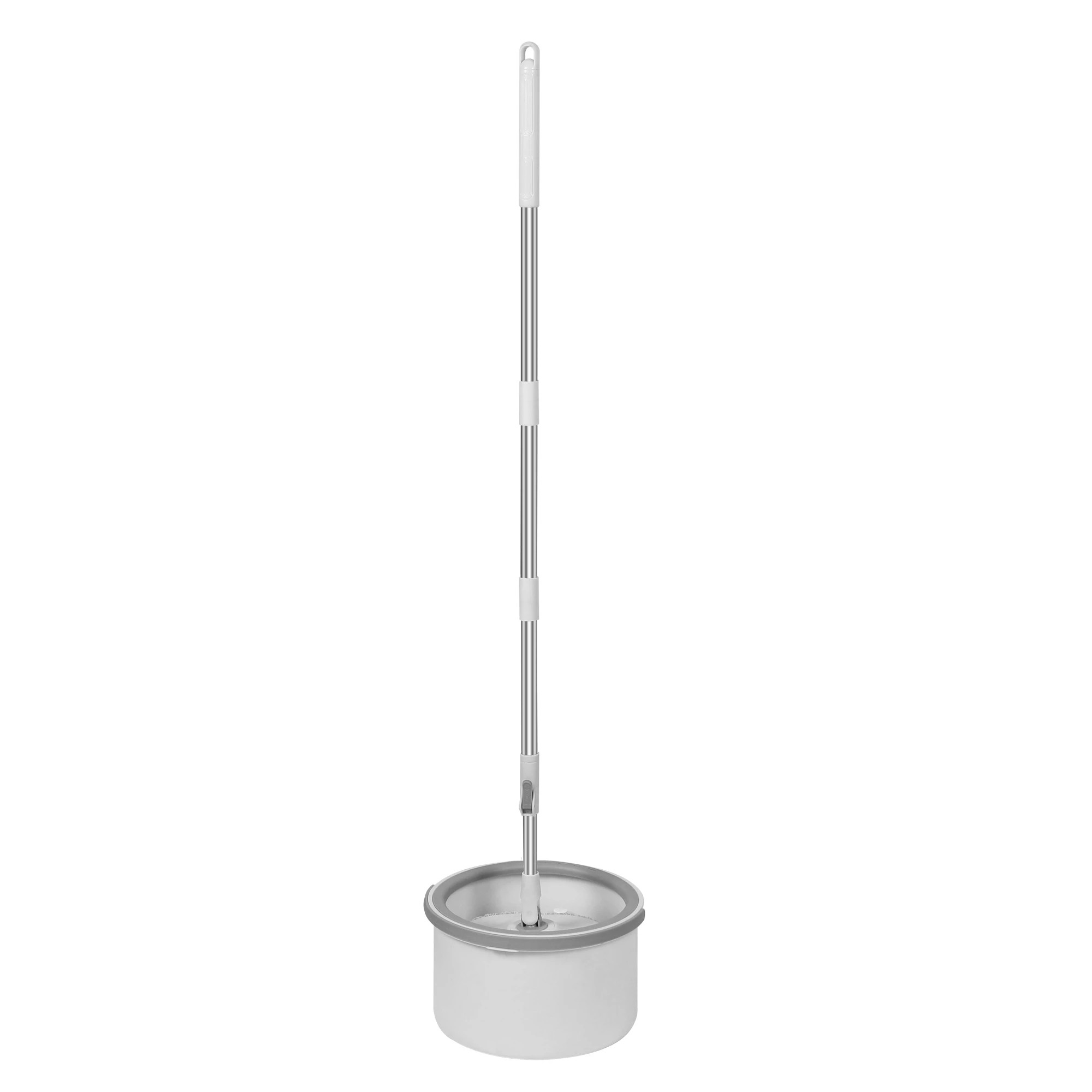 2 Cleanflo 360 Degree Round Spinning Mop and Bucket Set with 2 Free Mop Heads - White, 2 of 7