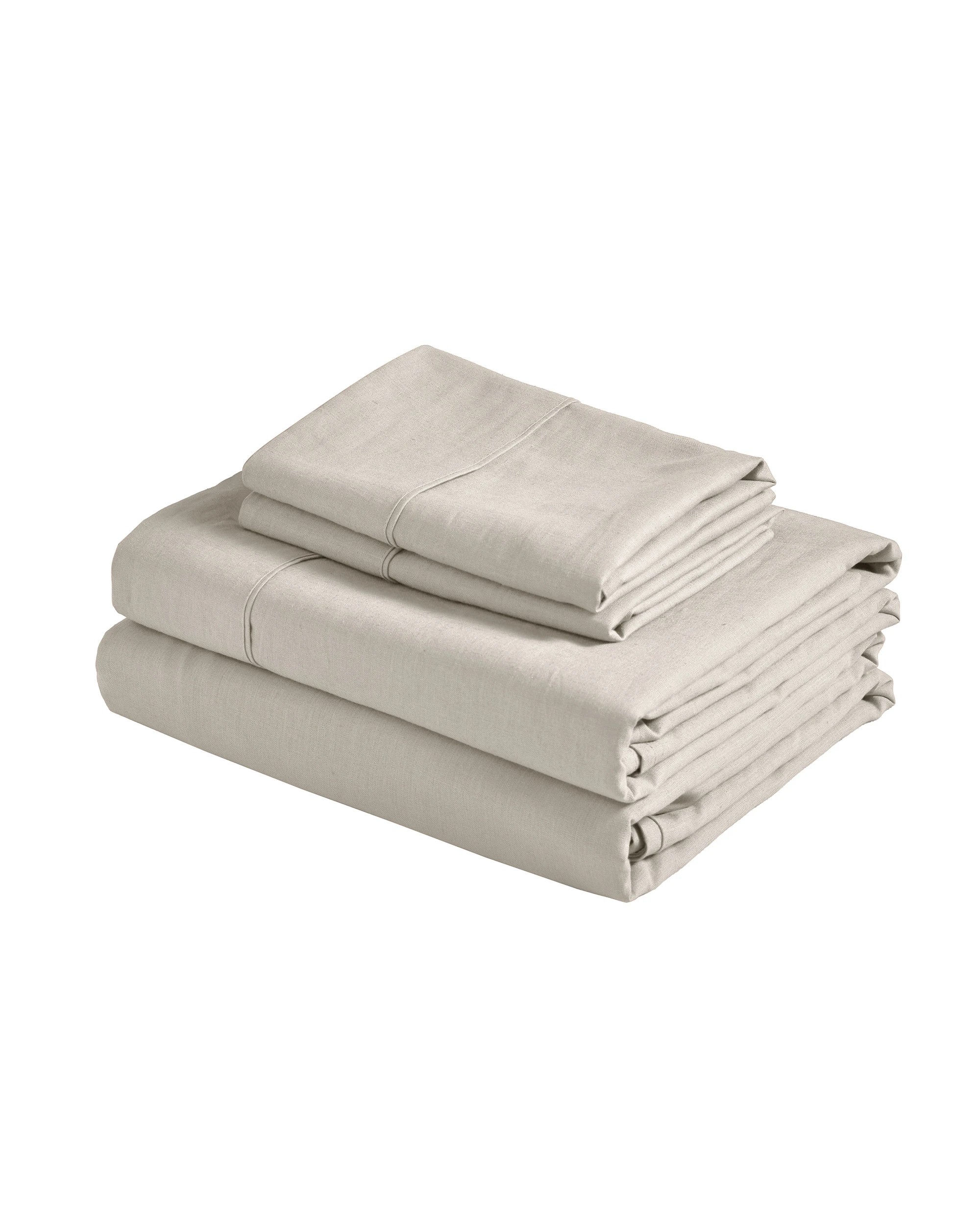 5 Dreamaker Linen Cotton Sheet Set - Double Bed - Oatmeal, 5 of 7