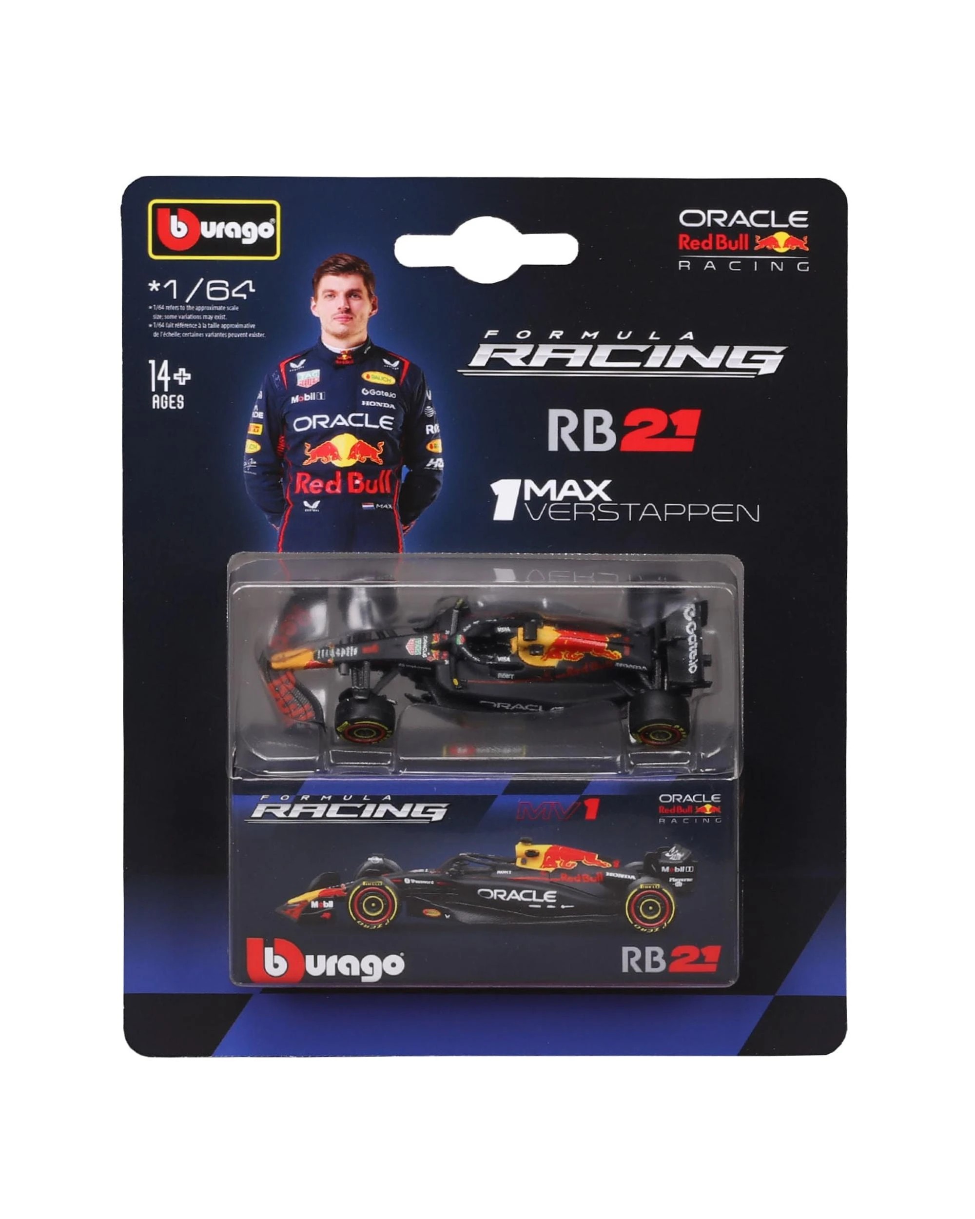 1 Bburago F1 Premium 2025 Red Bull RB21 #1 Verstappen 1:64 Diecast Vehicle with Box, 1 of 5