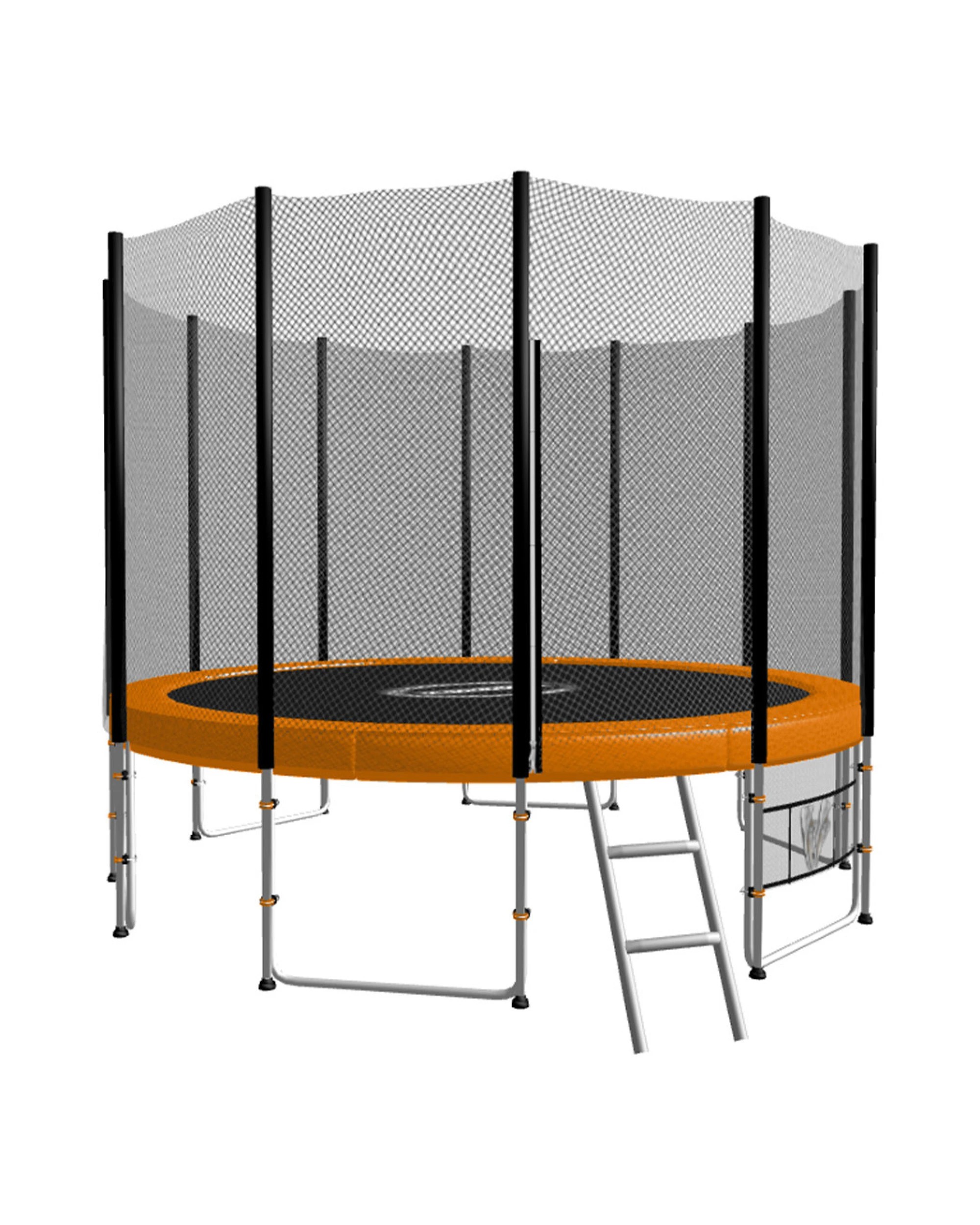 1 Kahuna Blizzard 8 ft Trampoline - Orange, 1 of 5