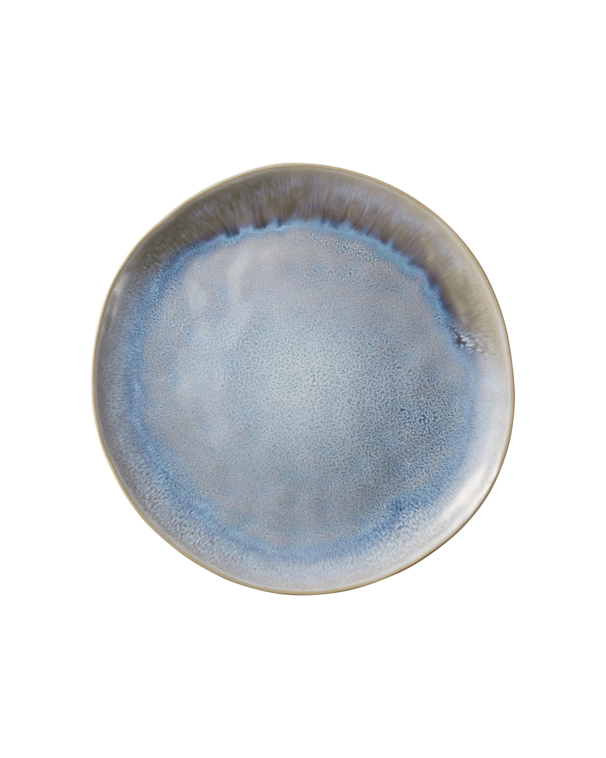 1 Maxwell & Williams Durable Stoneware Reactive Glaze Lunara Round Platter 33cm - Multi, 1 of 3