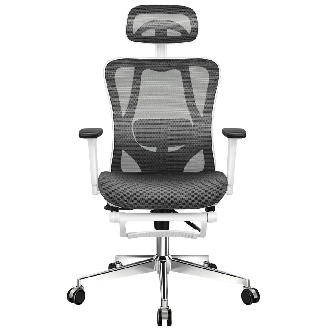 7 Alfordson Ergonomic Office Chair Mesh Executive Seat Work Computer Gaming - White Black, 7 of 10