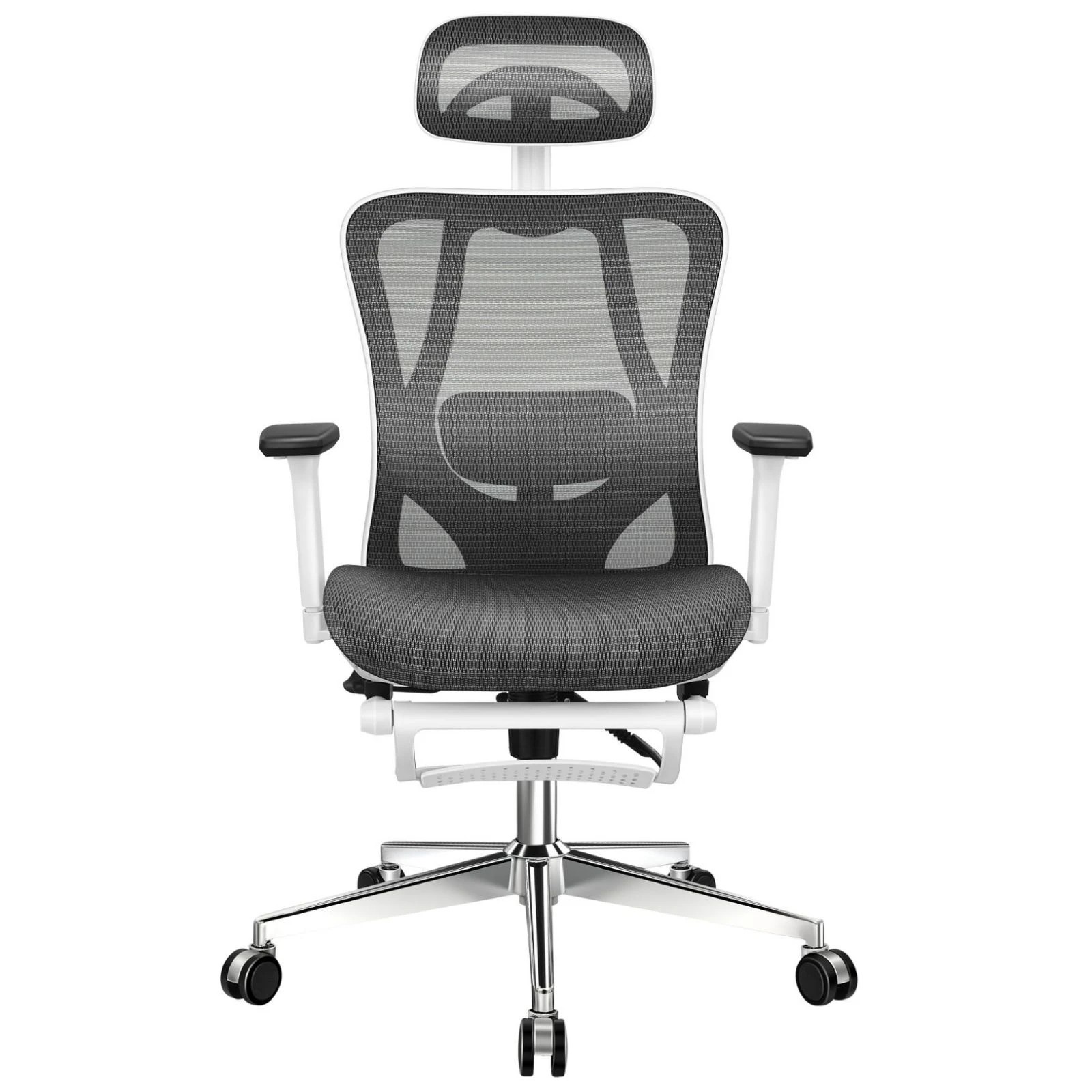 7 Alfordson Ergonomic Office Chair Mesh Executive Seat Work Computer Gaming - White Black, 7 of 10
