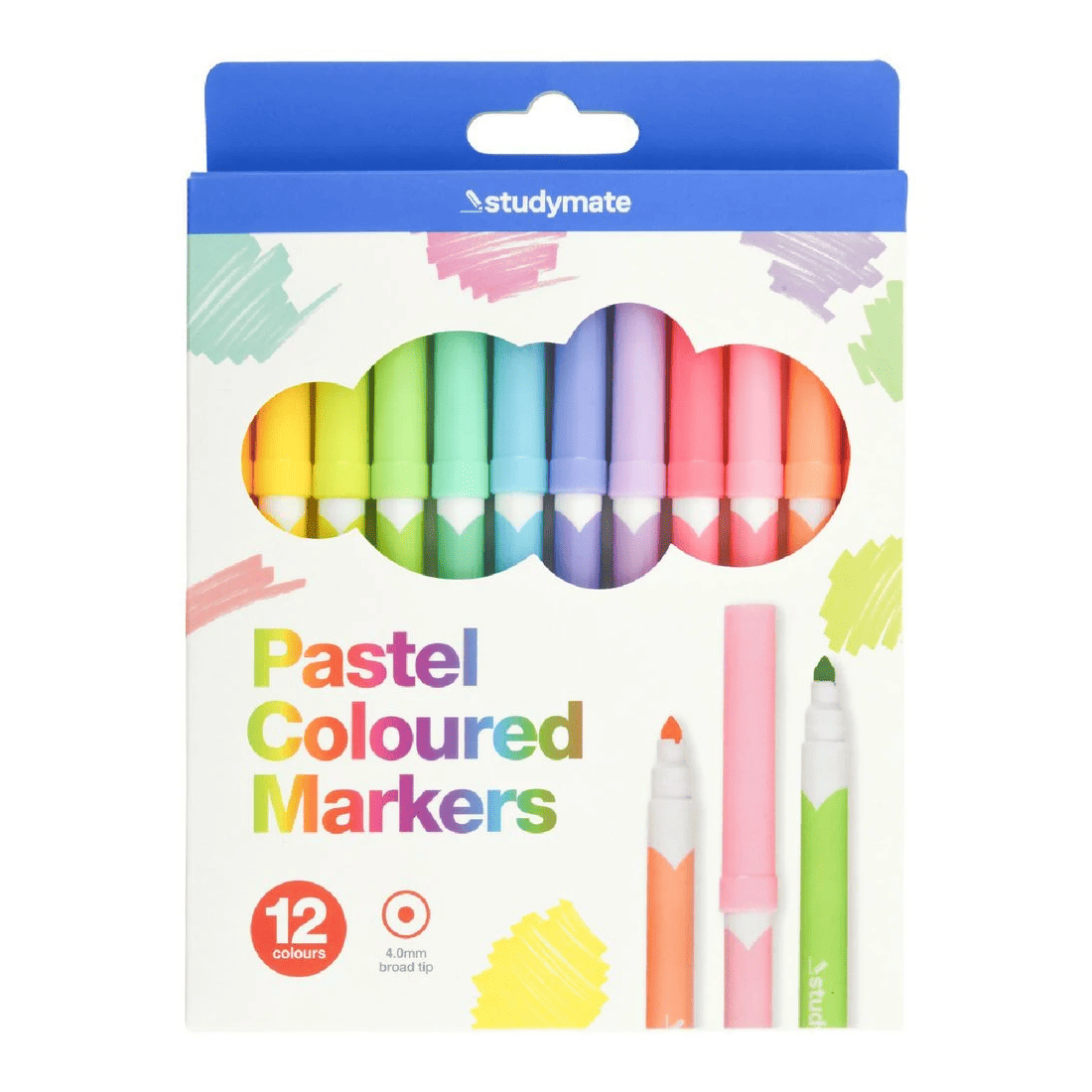 Studymate Pastel Markers 12 Pack - Kmart