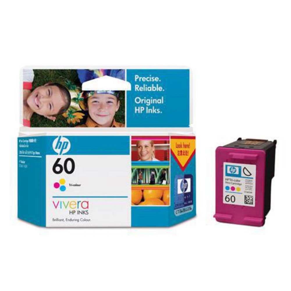 1 HP 60 Ink Cartridge Tri Colour, 1 of 6