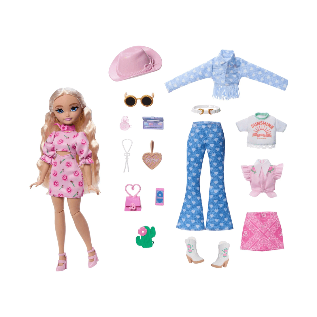 2 Mattel Barbie Malibu Doll  Dream Besties Festival Looks Set - Multi, 2 of 6