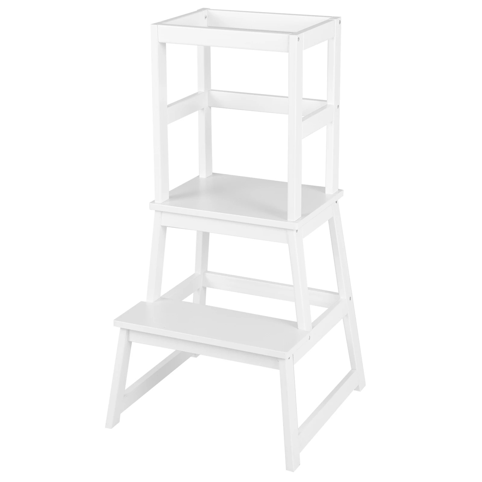 1 Costway Step Stool Training Ladder Chair Helper - White, 1 of 1