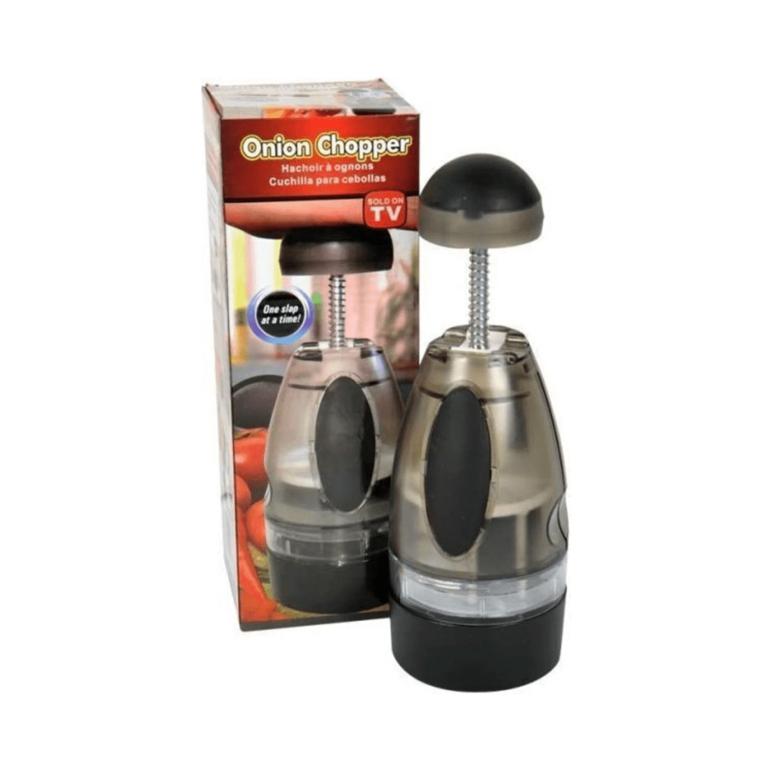 1 BR Home Vegetable Chopper and Garlic Slicer with Push Cutter Design, 1 of 3