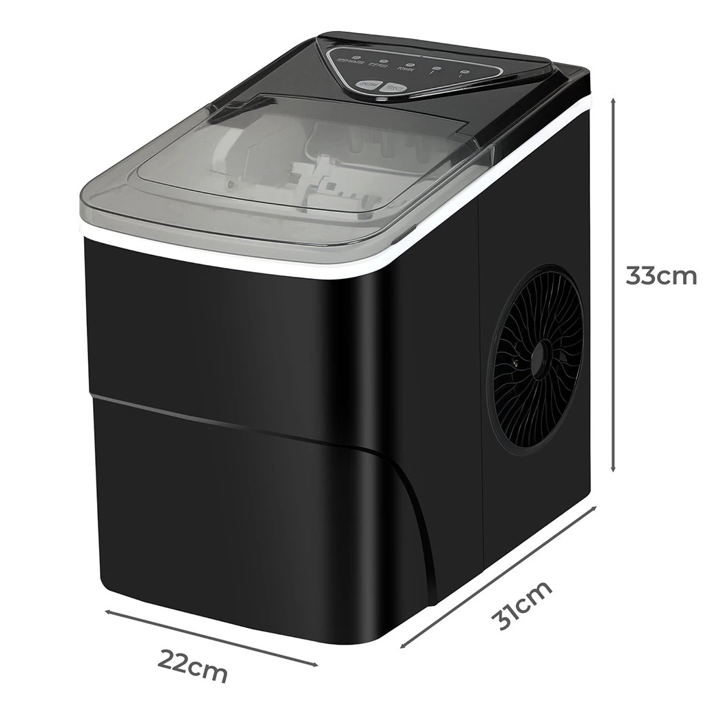 3 Spector 12kg Ice Maker Ice Cube Machine with LED Display in Black, 3 of 8