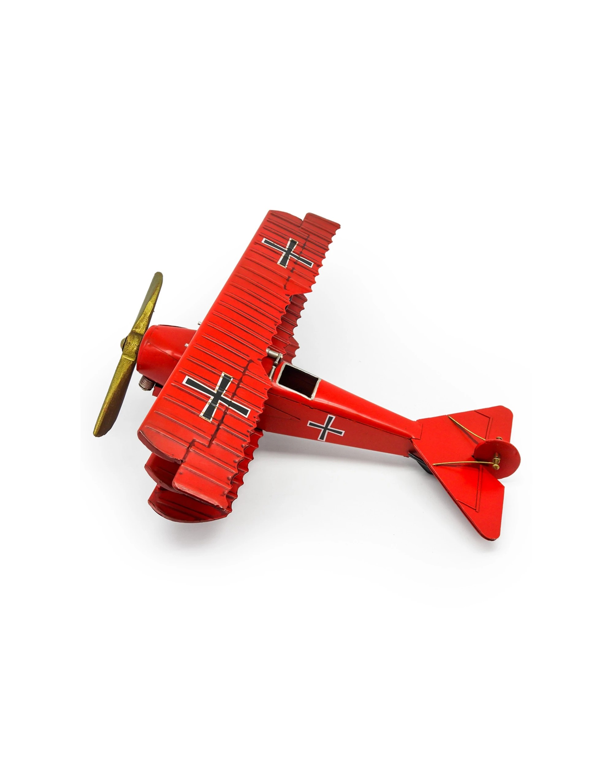 5 Boyle Metal Ornament Home Decor Collectible Baron Plane 37.5x39x14.5cm - Red, 5 of 6