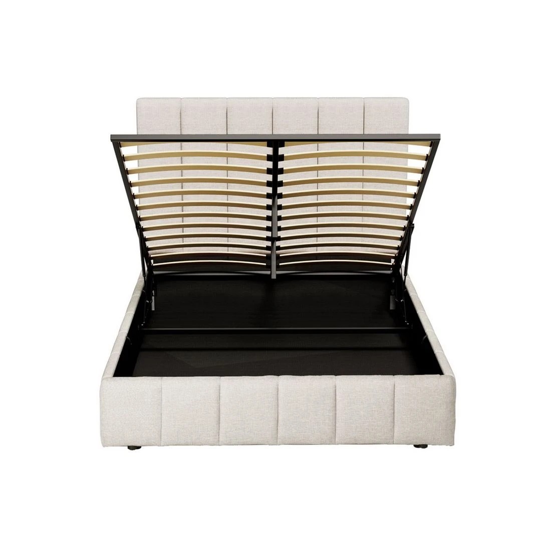 4 Artiss Bed Frame Double Size  TETTE - Beige, 4 of 7