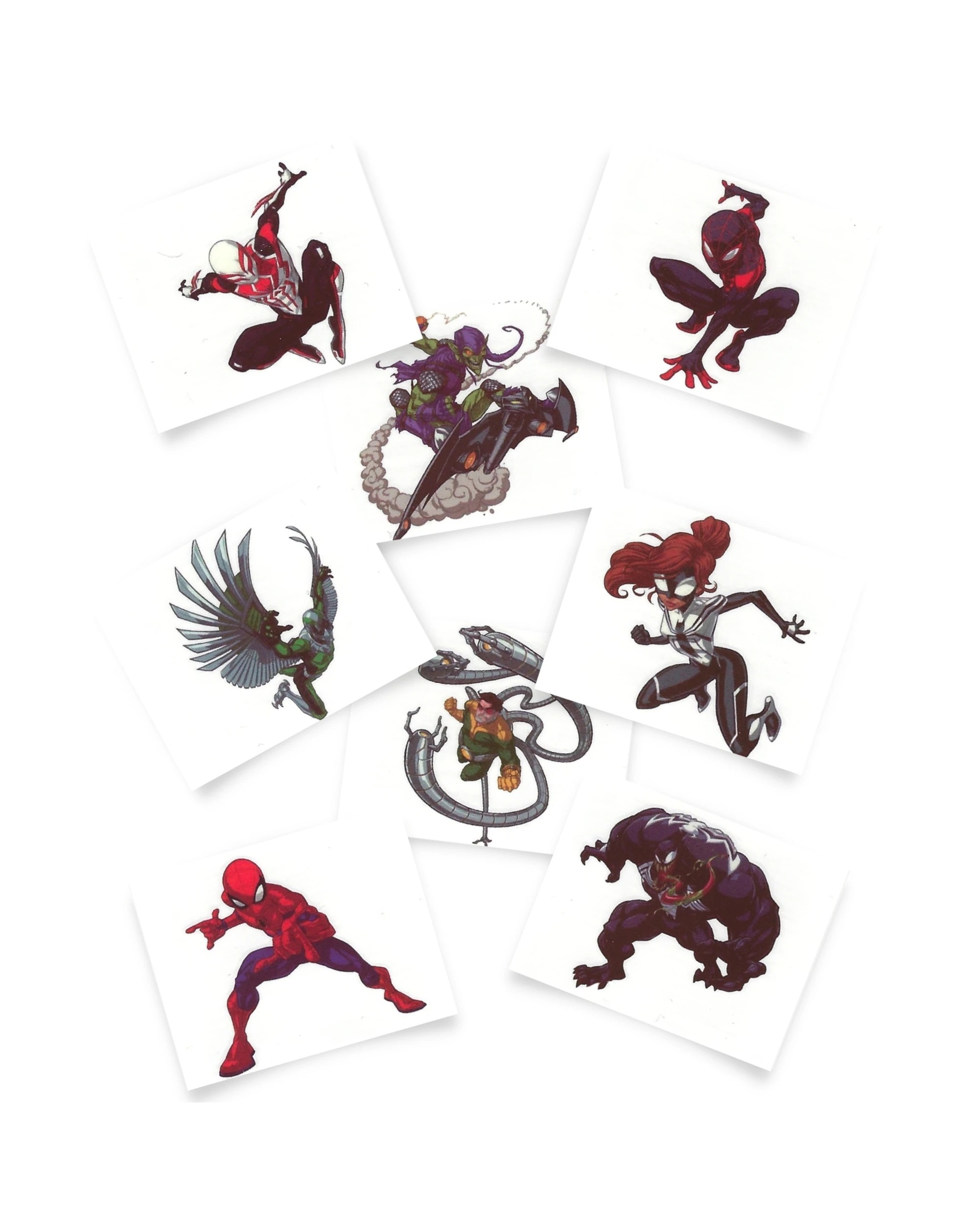 1 Amscan Spiderman Webbed Wonder Tattoos Pack of 8, 1 of 3