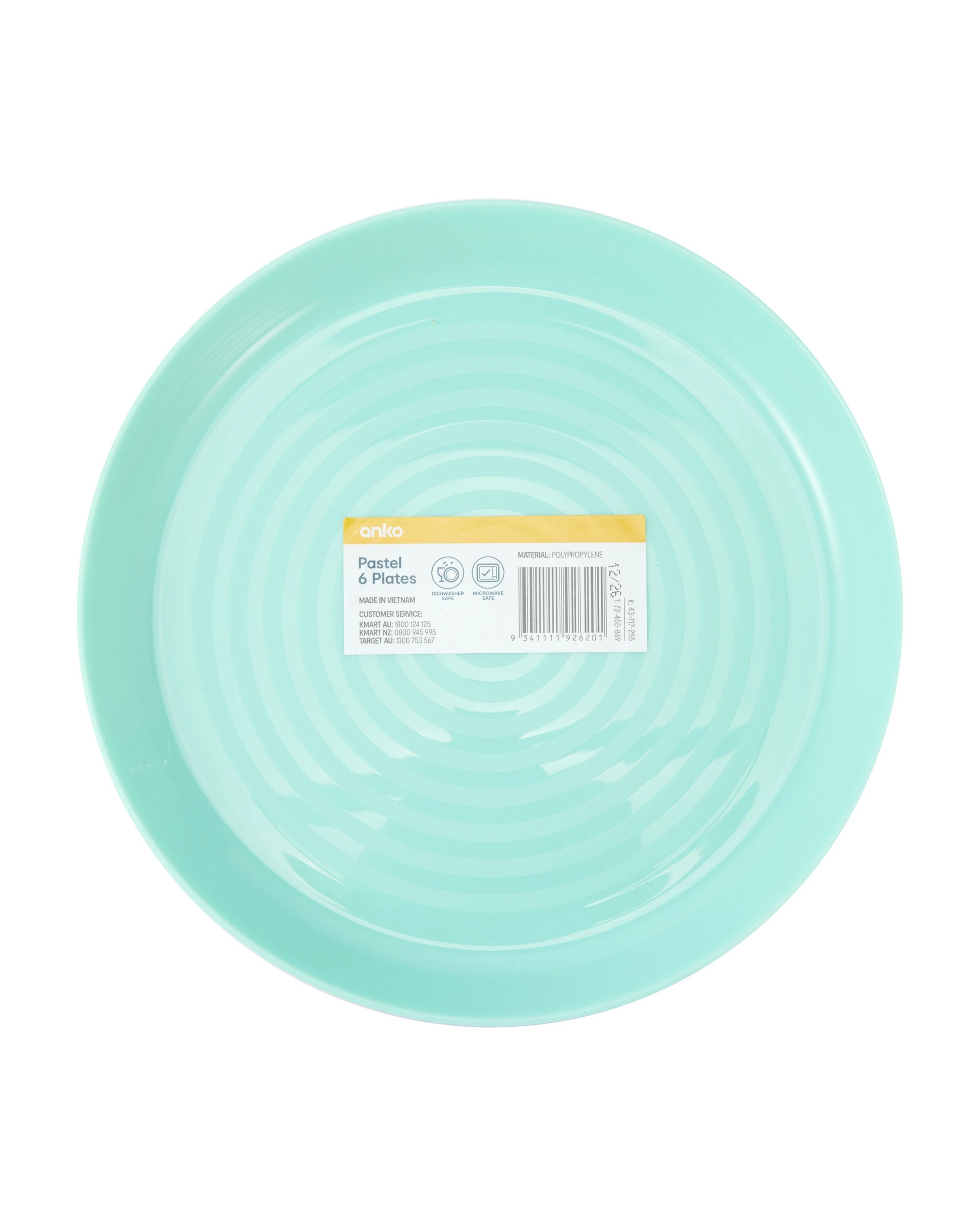 7 6 Pack Pastel Plates, 7 of 7