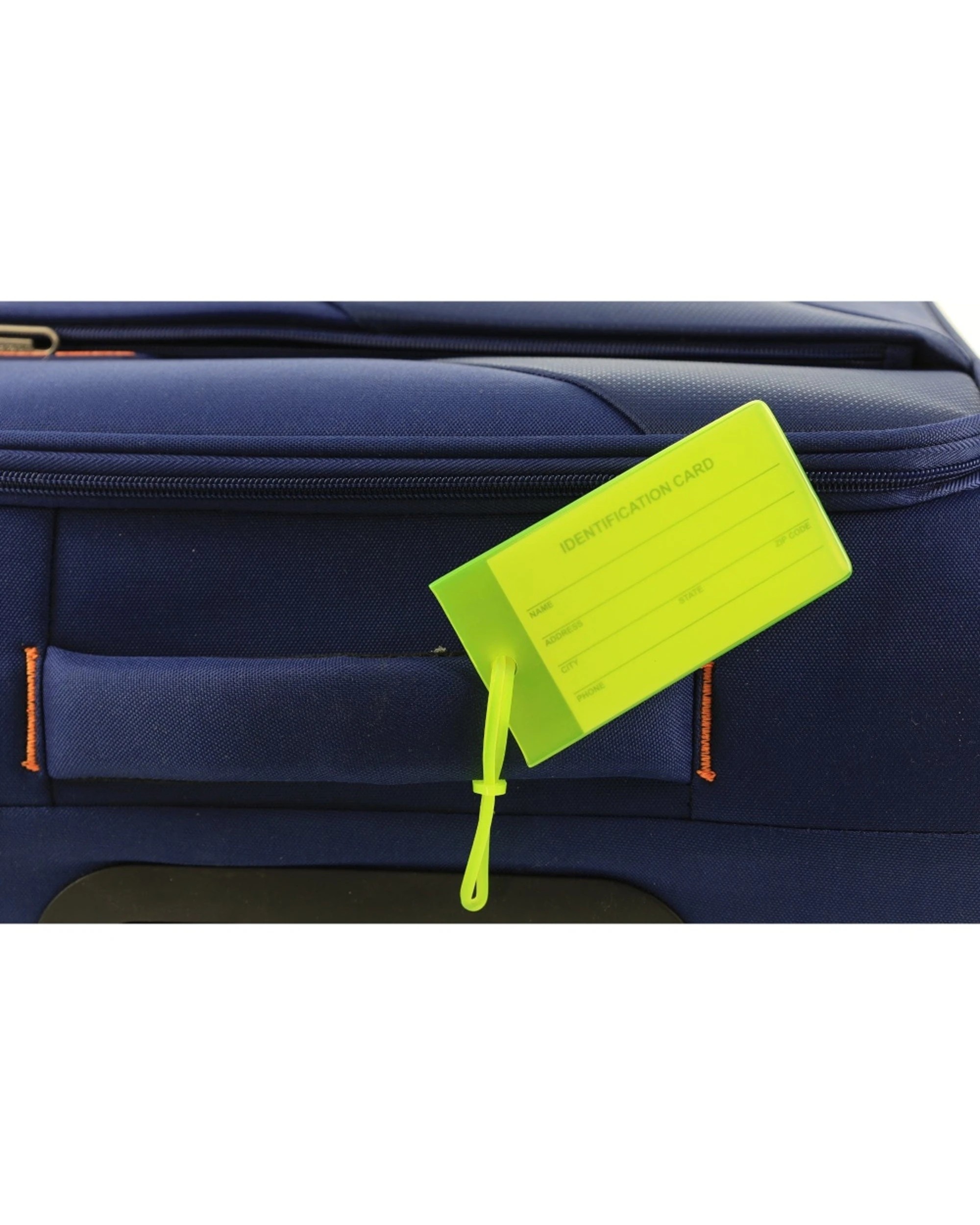 7 Milleni Travel 4pc Jelly Luggage Suitcase Tags Loop Strap Name Address - Multi, 7 of 7