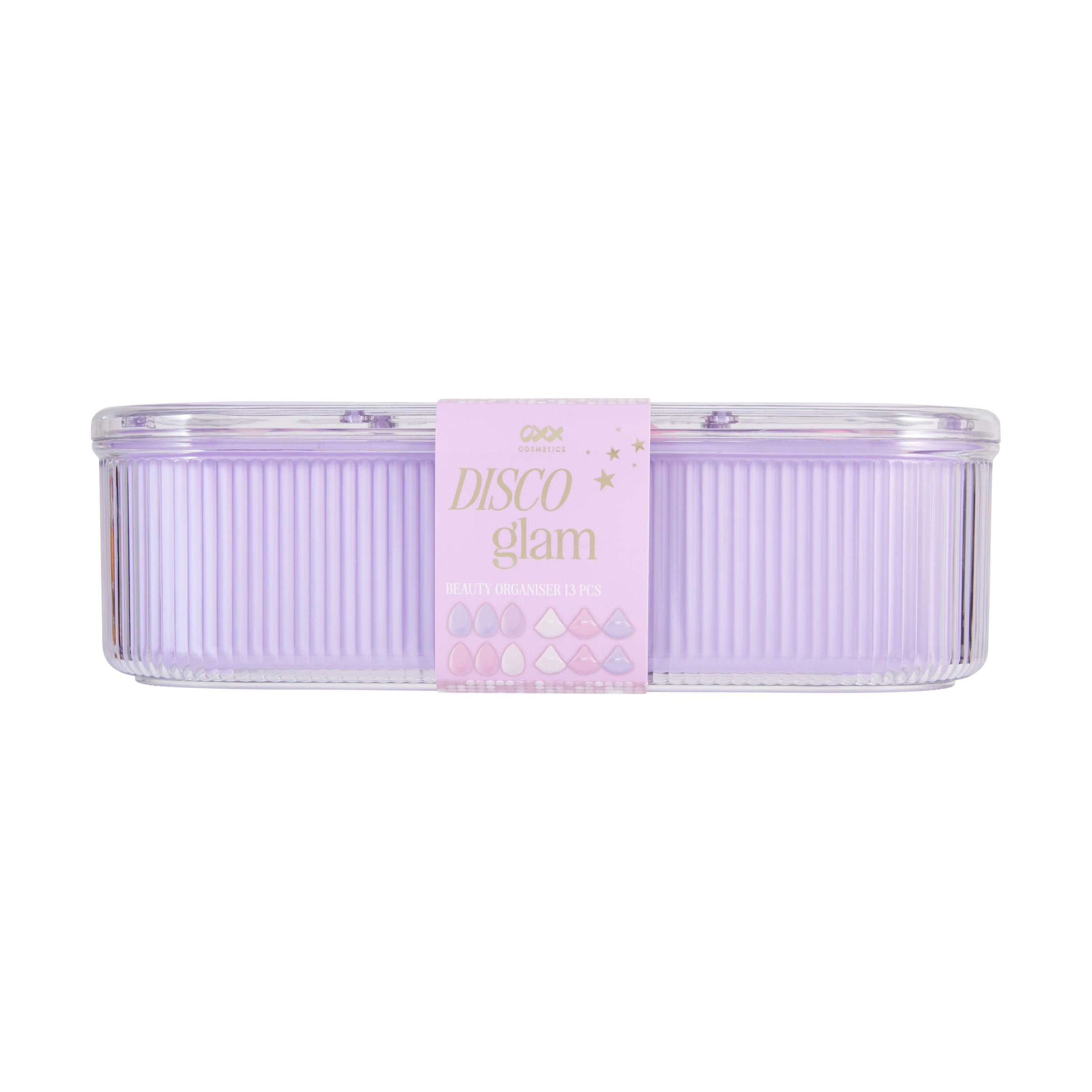 1 OXX Cosmetics 13 Piece Disco Glam Beauty Organiser, 1 of 7