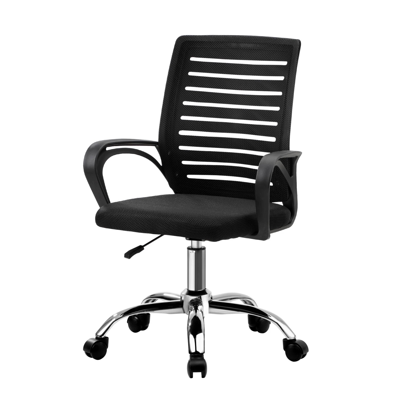 6 Oikiture Home Office Desk and Chair Set - Black, 6 of 8