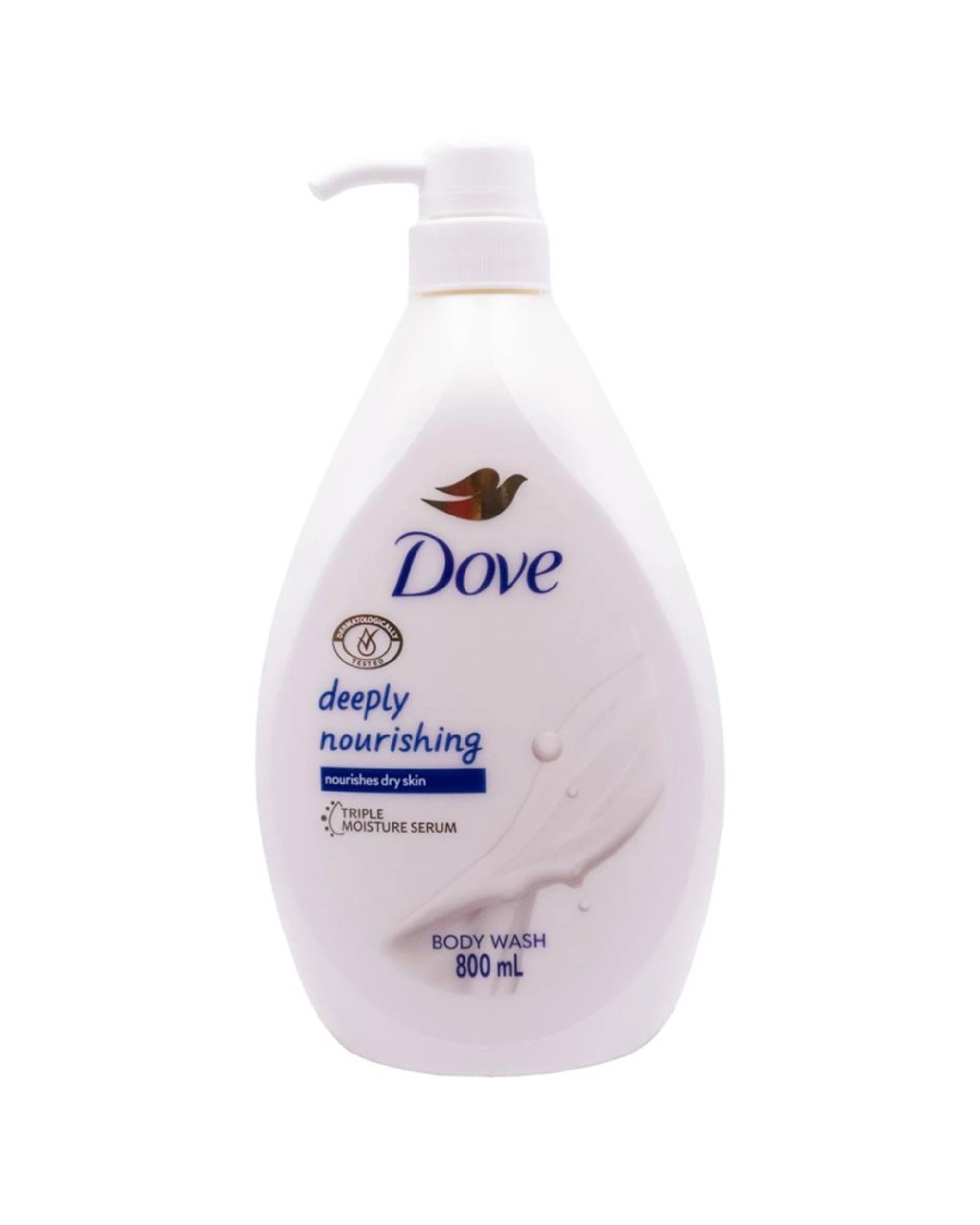 2 Dove 6PK Deeply Nourishing Dry Skin Triple Moisture Serum Body Wash 800ml - White, 2 of 4