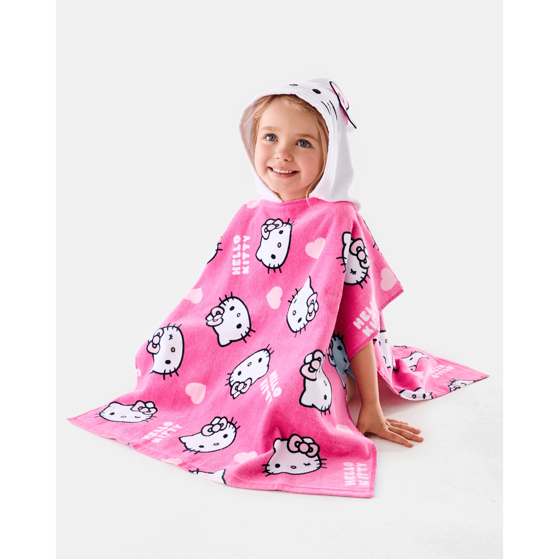 2 Hello Kitty Cotton Hooded Towel, 2 of 8