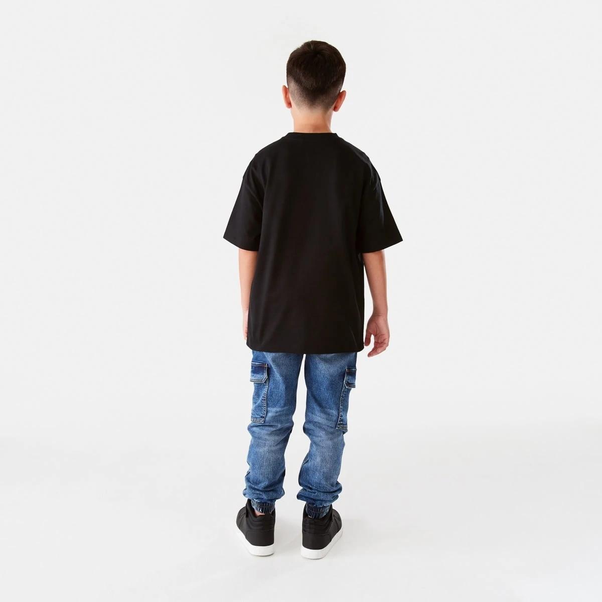 7 Short Sleeve Oversized T-shirt Black, 7 of 9