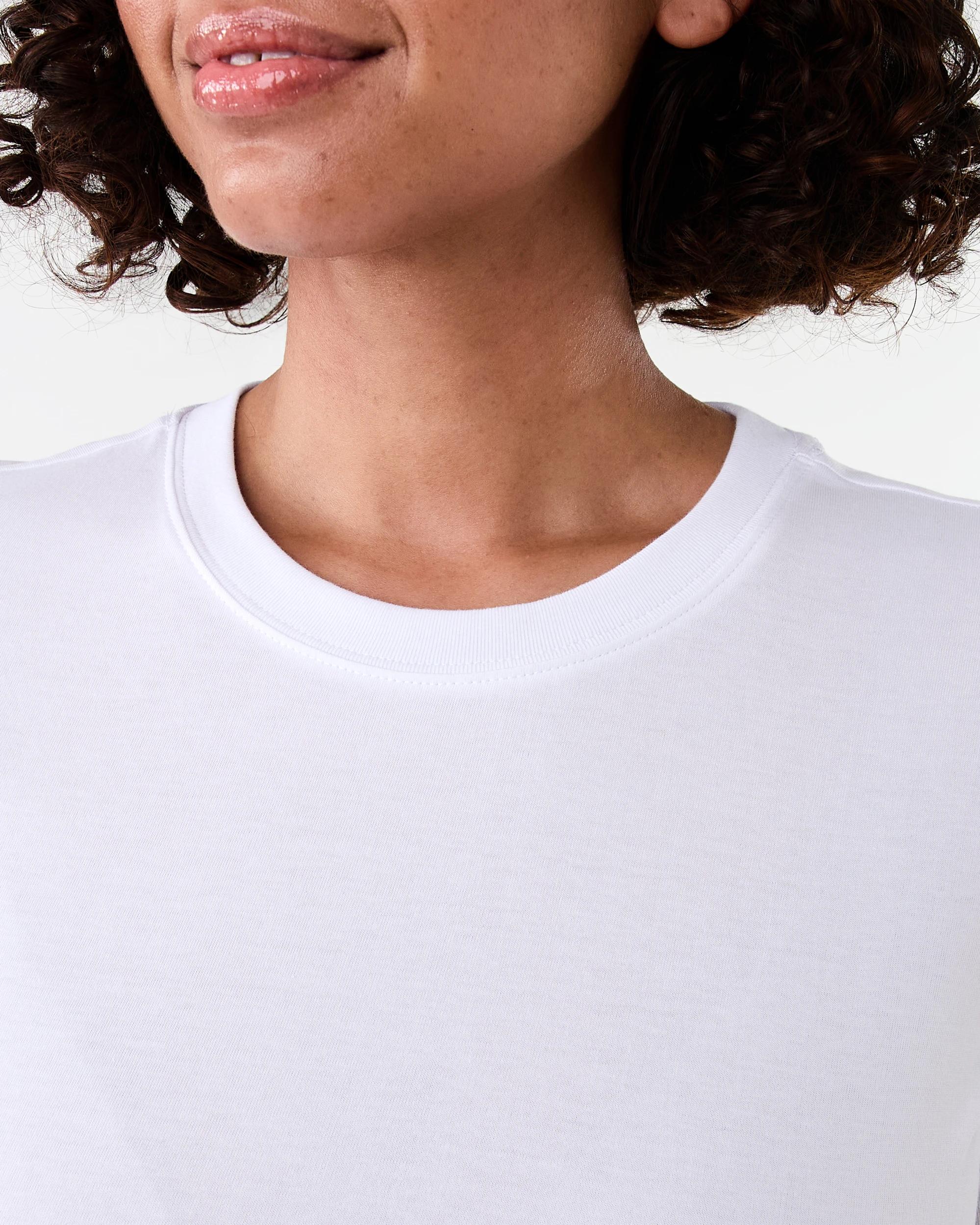 5 Short Sleeve Knot Detail T-shirt White, 5 of 6