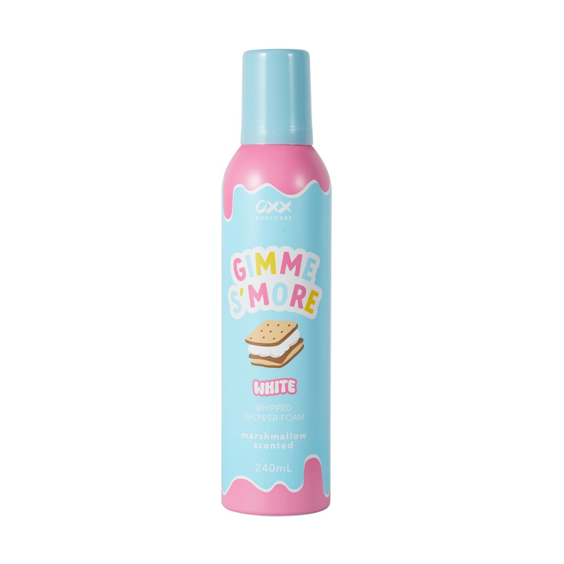 1 OXX Bodycare Gimme S'More White Whipped Shower Foam 240ml - Marshmallow Scented, 1 of 6