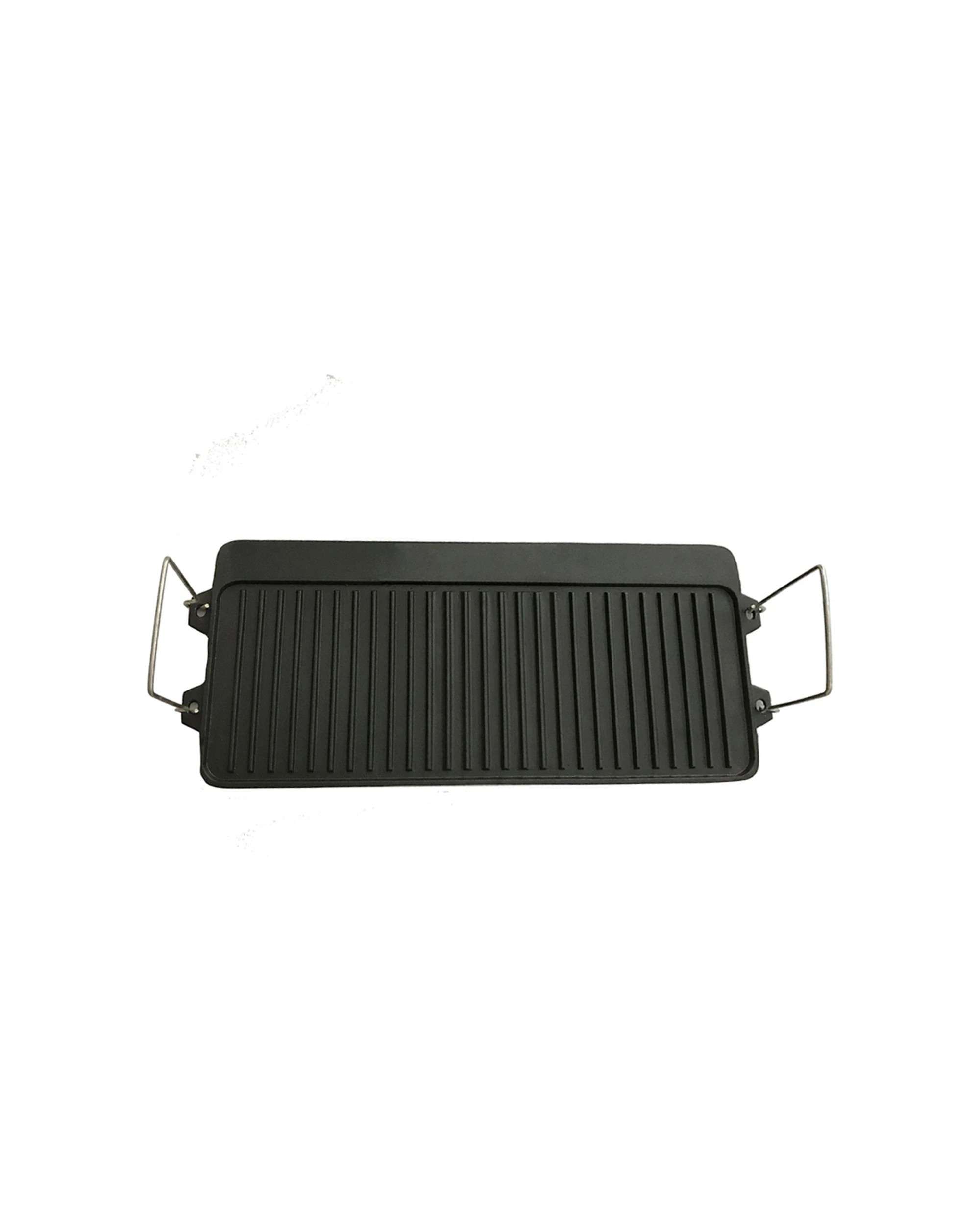 3 Wildtrak Reversible Cast Iron Griddle BBQ Plate Steel Handles Camping - Black, 3 of 3