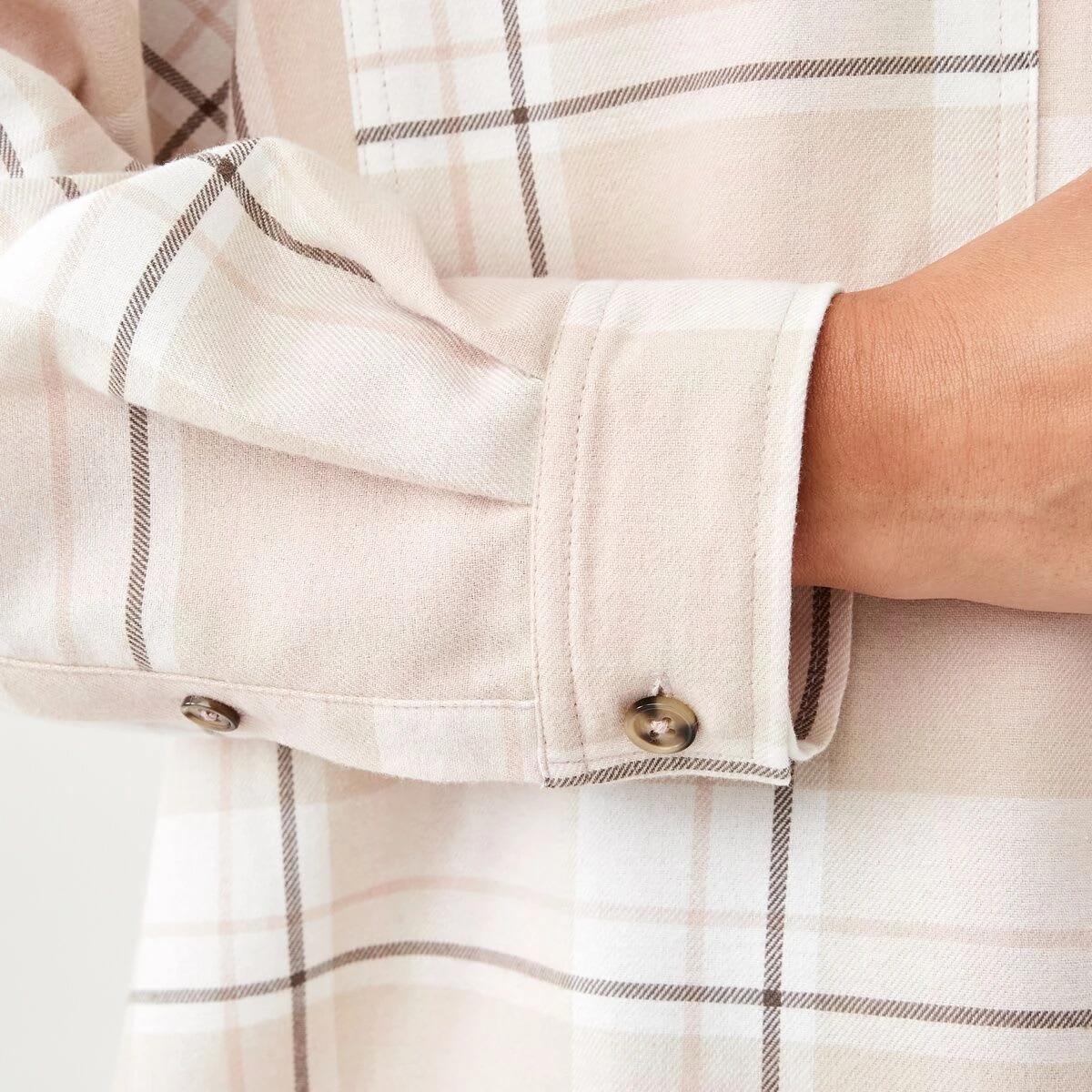 9 Long Sleeve Brushed Check Shirt Pink Check, 9 of 9