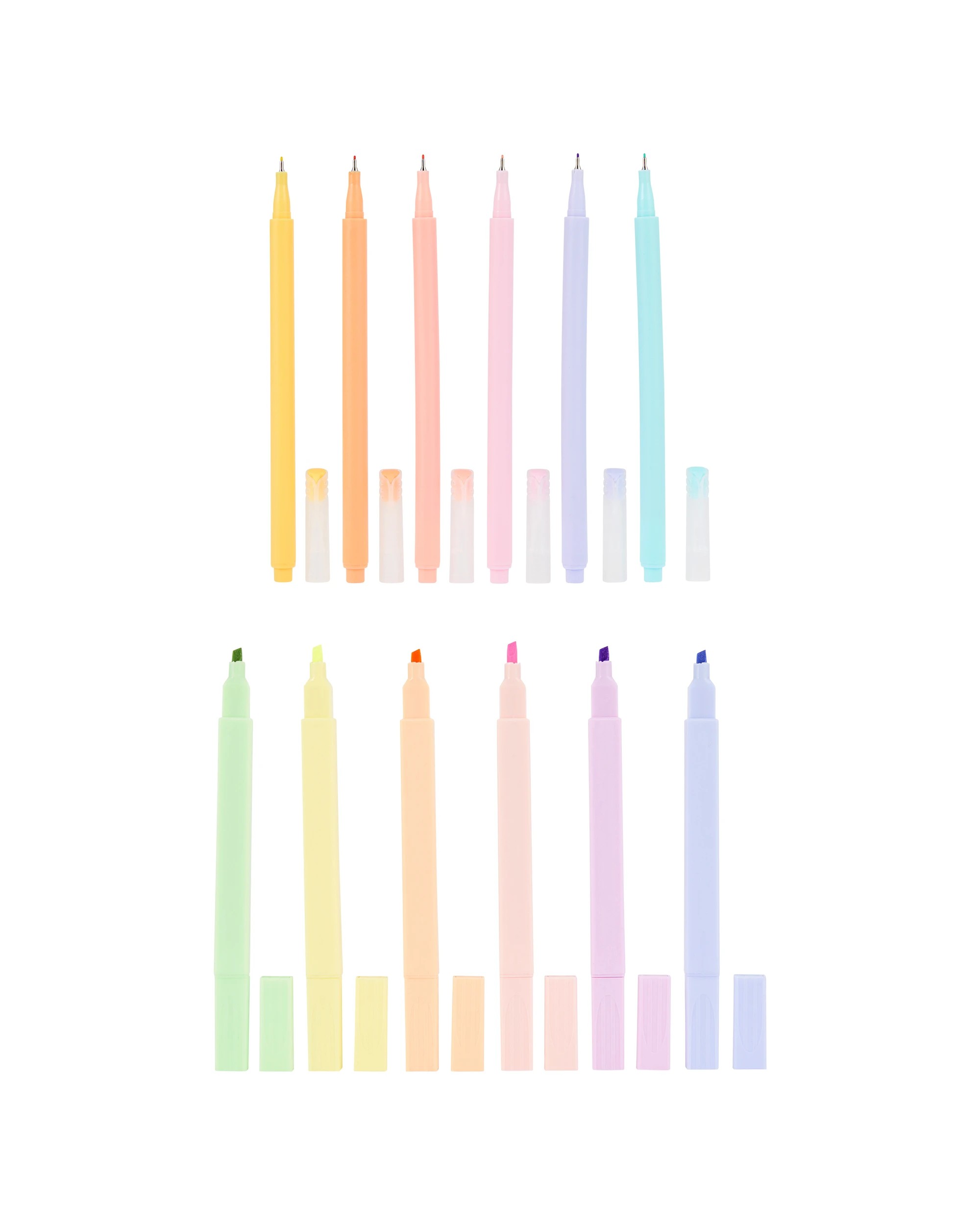 18 Pack Pastel Pen and Highlighter Set - Kmart