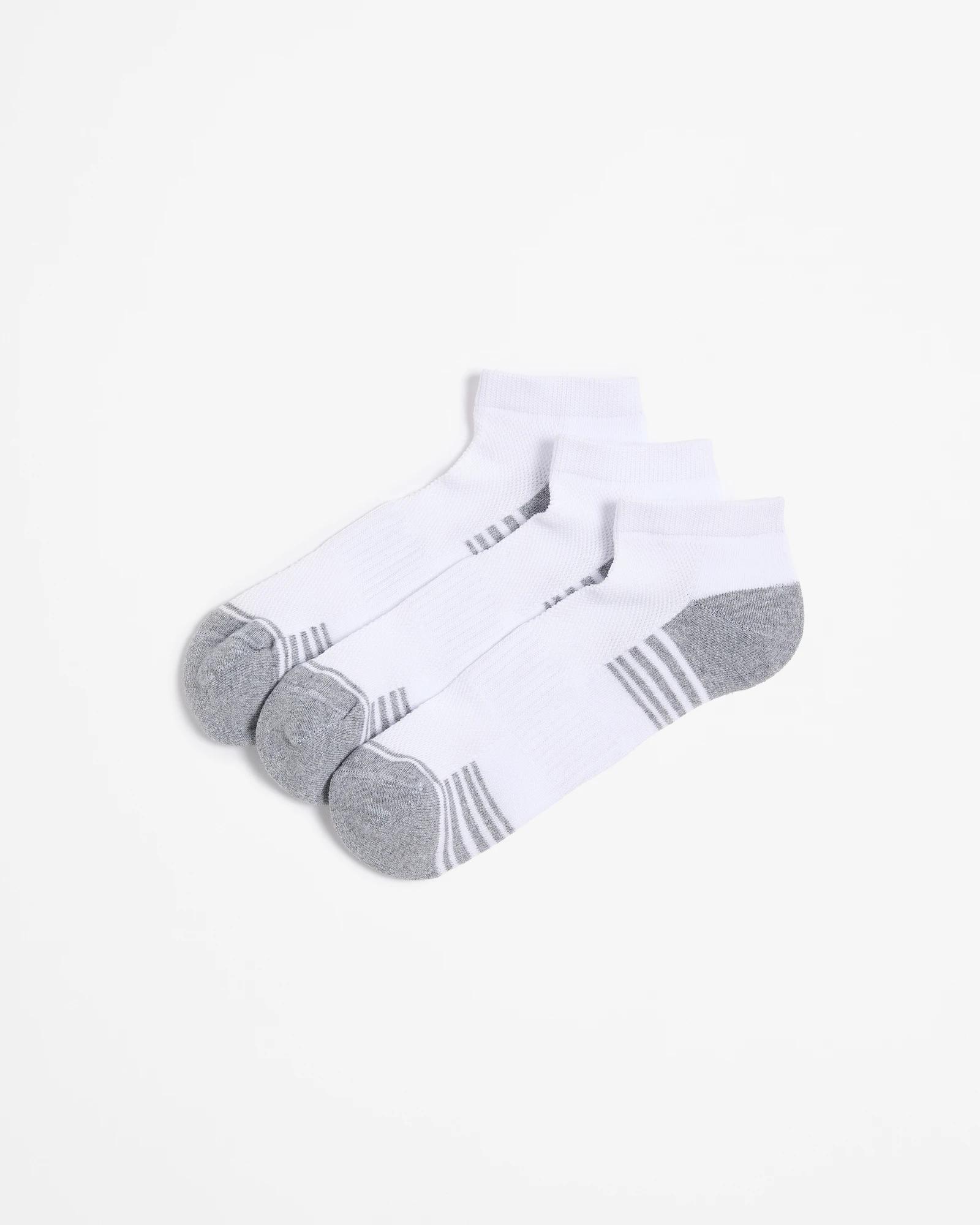 1 Australian Cotton Blend 3 Pack Sports Low Cut Socks - Maxx WHITE, 1 of 3