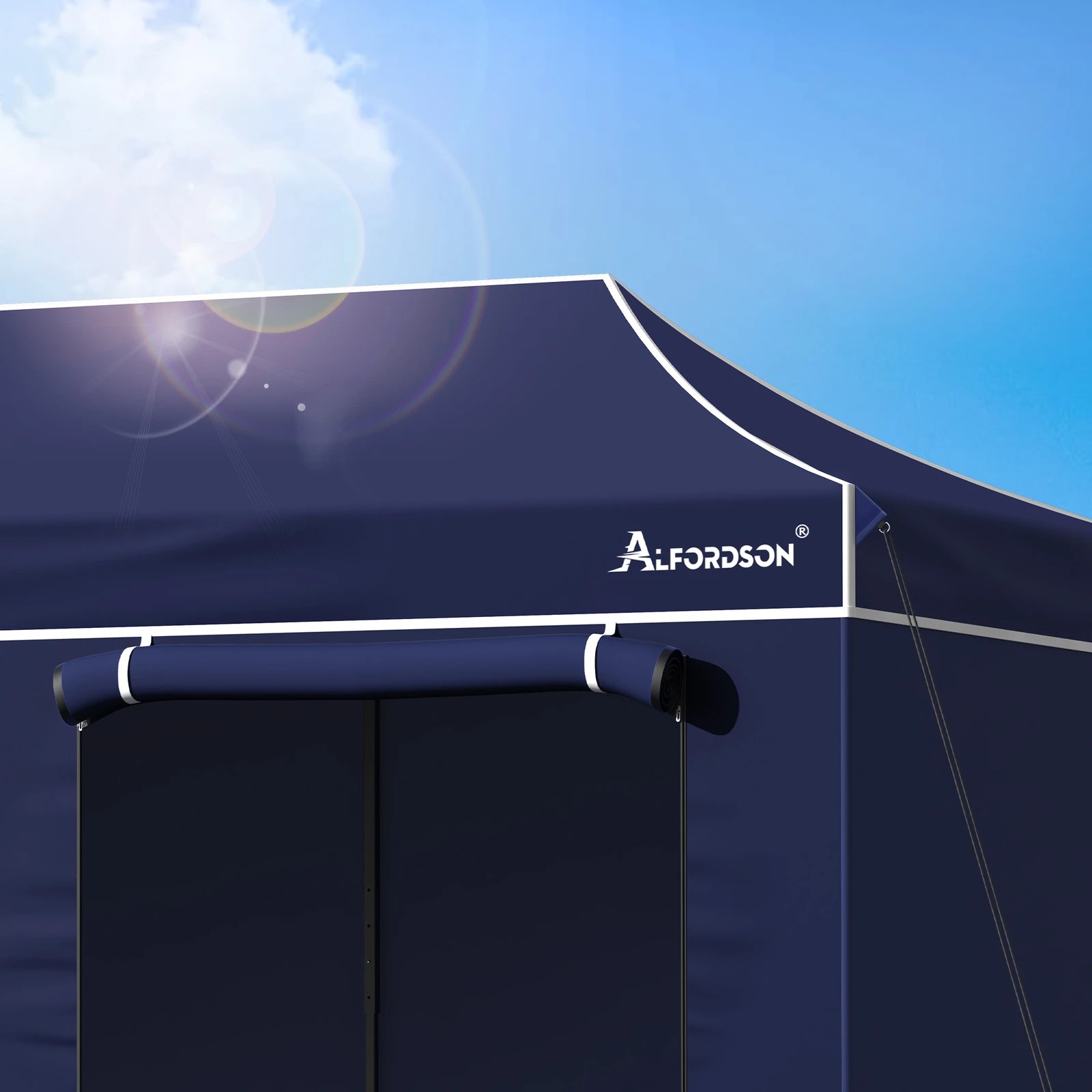 5 Alfordson Gazebo 6x3m Pop Up Marquee 600D Oxford Folding Camping Tent - Blue, 5 of 10
