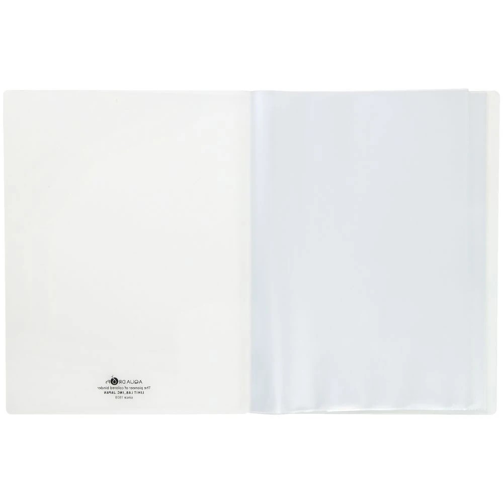 3 Aqua Drops A4 Display Book 20 Pocket Fixed Clear, 3 of 5