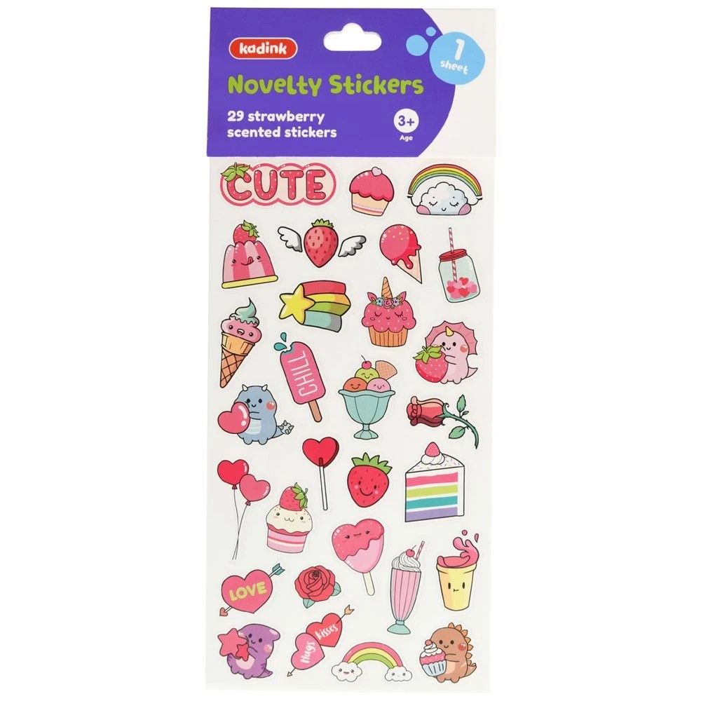 1 Kadink Strawberry Scented Stickers 29 Pack, 1 of 1