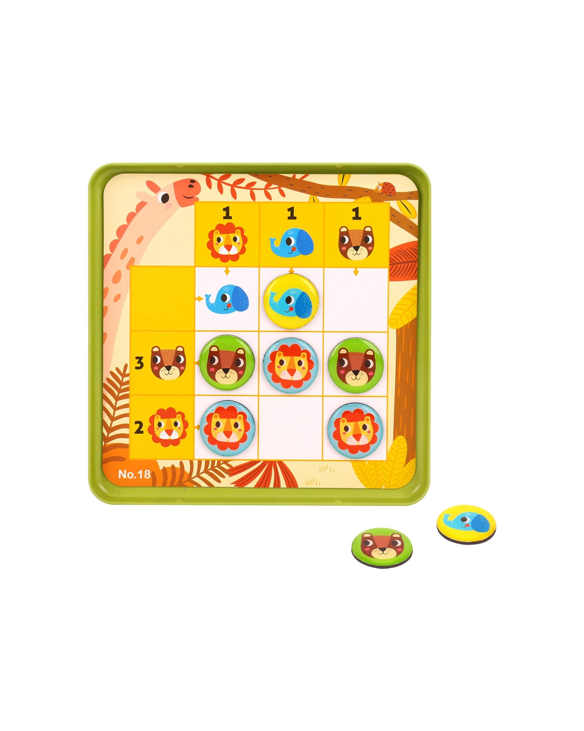4 Tooky Toy Kids Childrens Forest Themed Sudoku Tabletop Educational Fun Game - Multi, 4 of 7