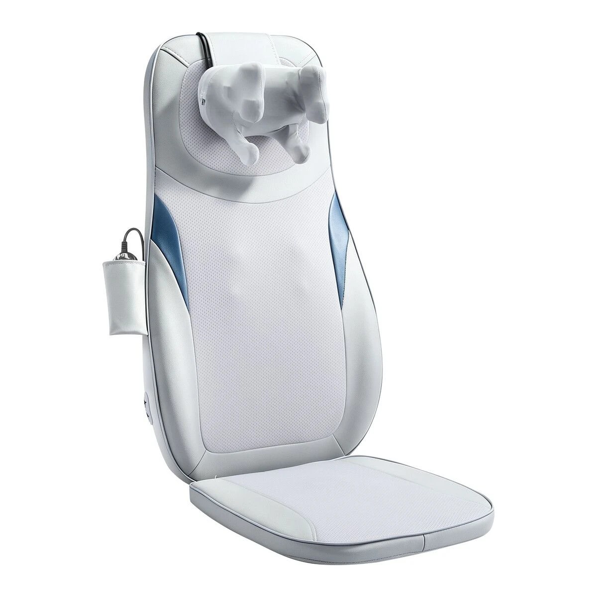 1 Ausway Massage Cushion Back Neck Shiatsu Massager Chair Pad Car Seat Heat Vibration Roller, 1 of 8