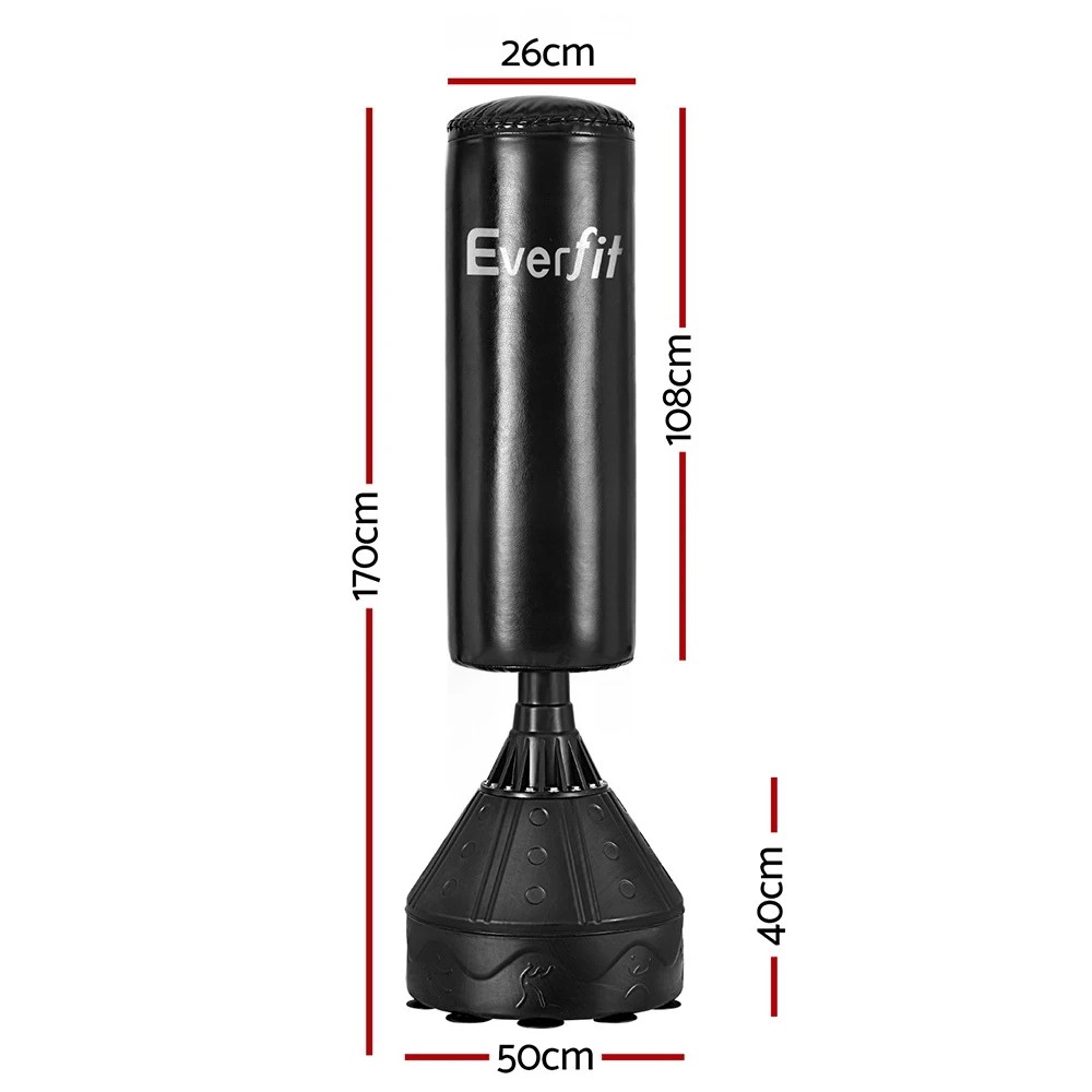 2 Everfit Boxing Punching Bag Stand 170CM Home Gym Training Equipment - Black, 2 of 6
