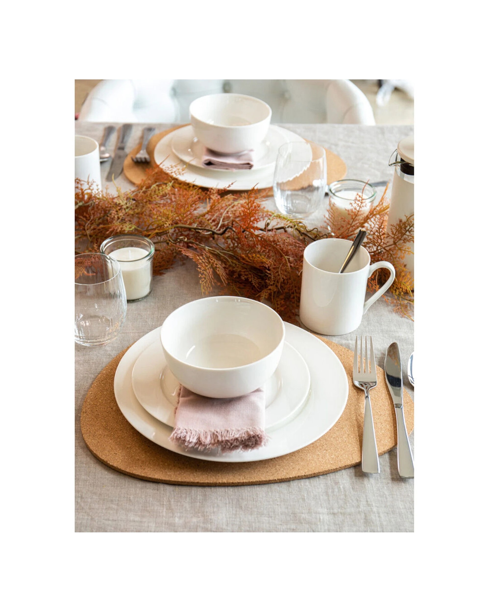 2 Mikasa Egret 12pc Kitchen China Dinner Plates Bowls Set Sleek Stylish - White, 2 of 5