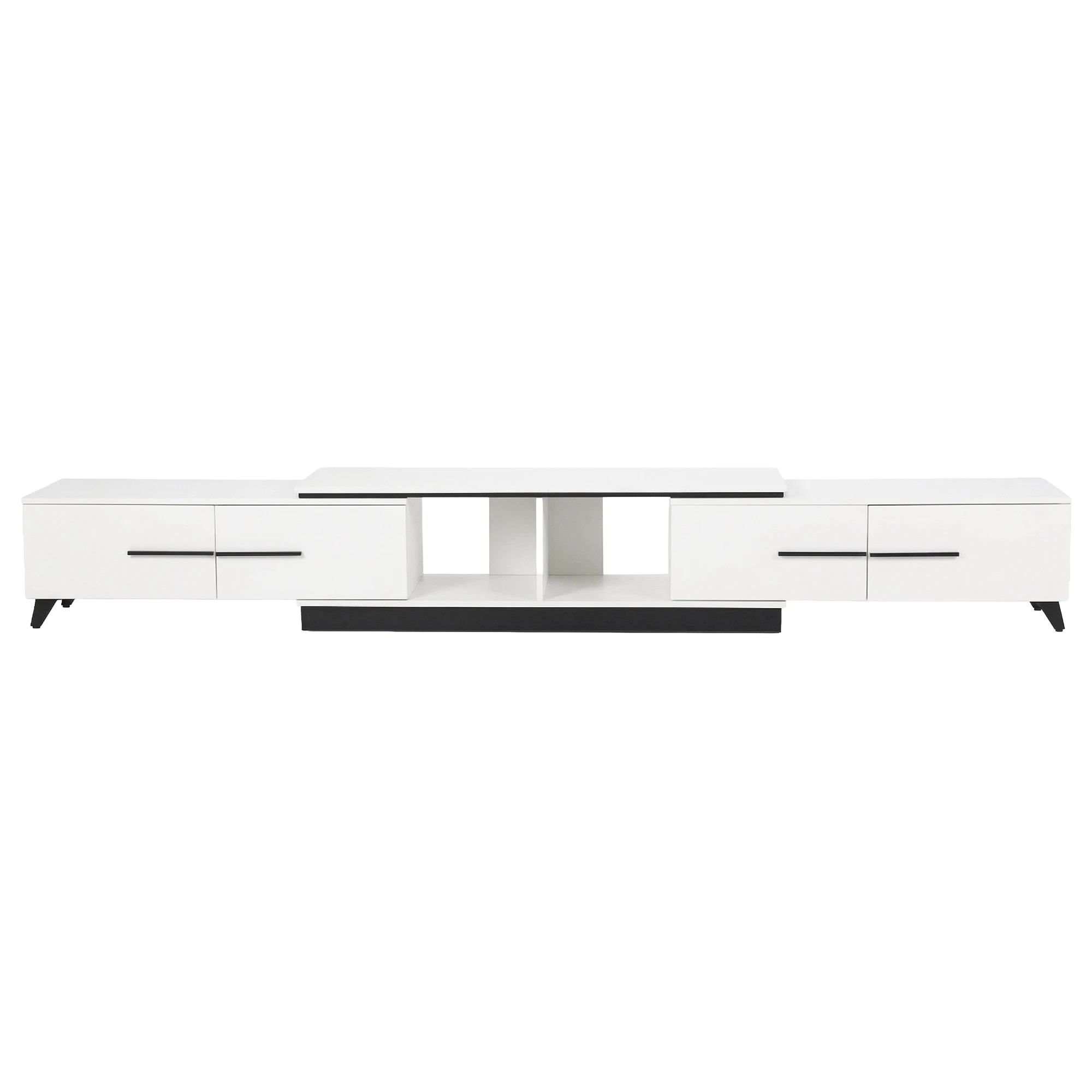 3 Artiss TV Unit Extendable 190-260cm Storage Drawers, 3 of 5