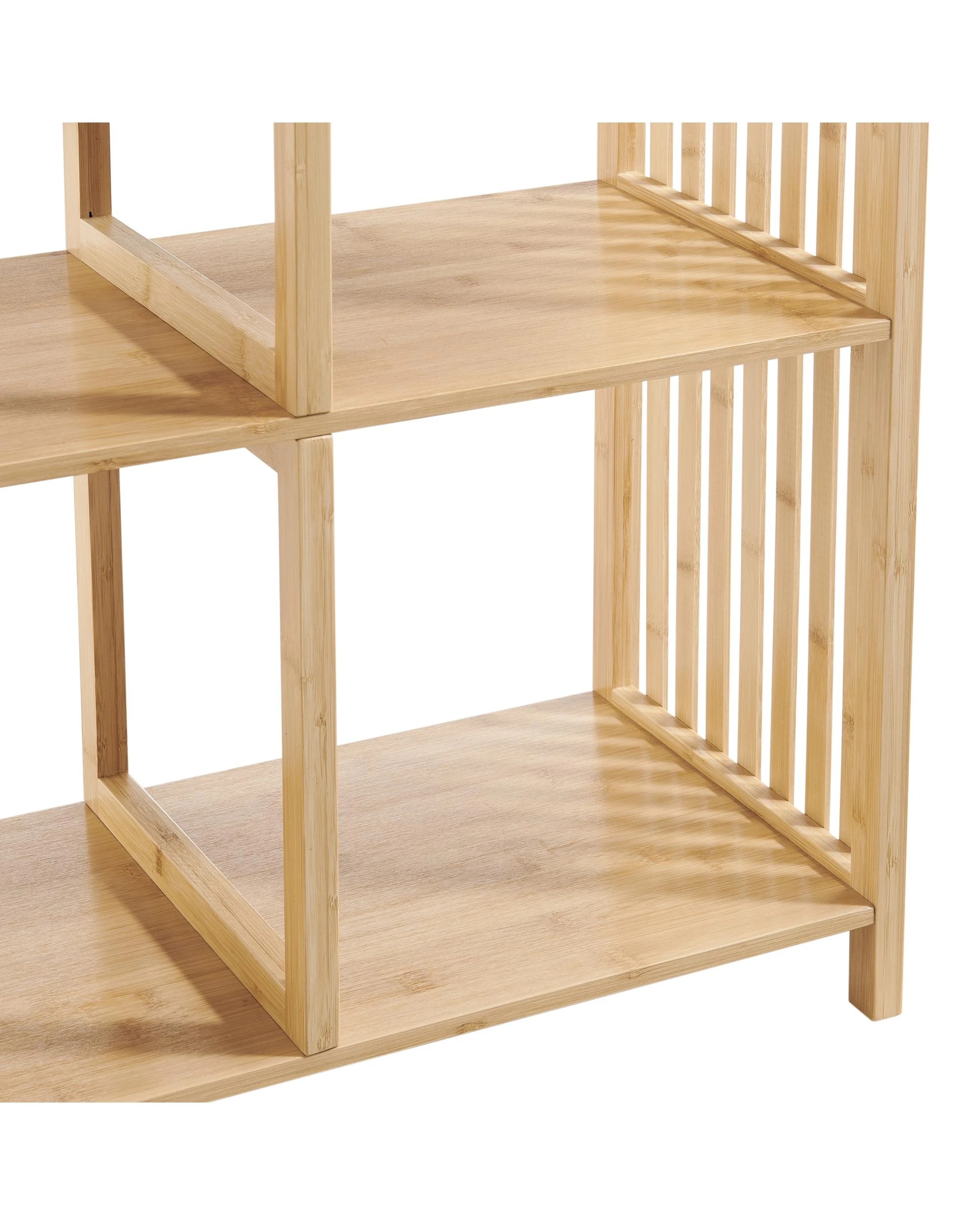 7 Kodu Open Shelf Bookshelf Display Unit 2x2 Bamboo - Natural, 7 of 9